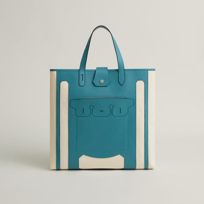 Cold Colors Monsieur B Cutting Tote Bag, Large Model