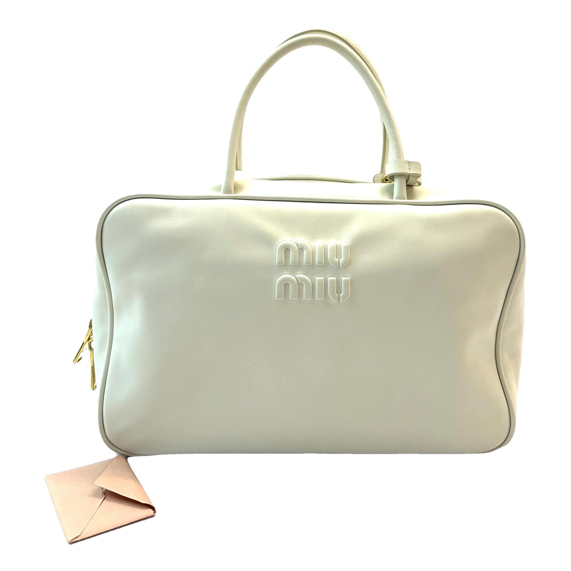 Leather bowling bag