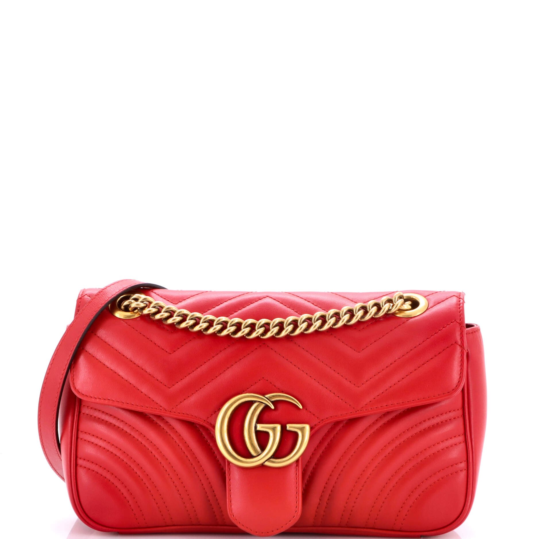 GG Marmont Flap Bag Matelasse Leather Small