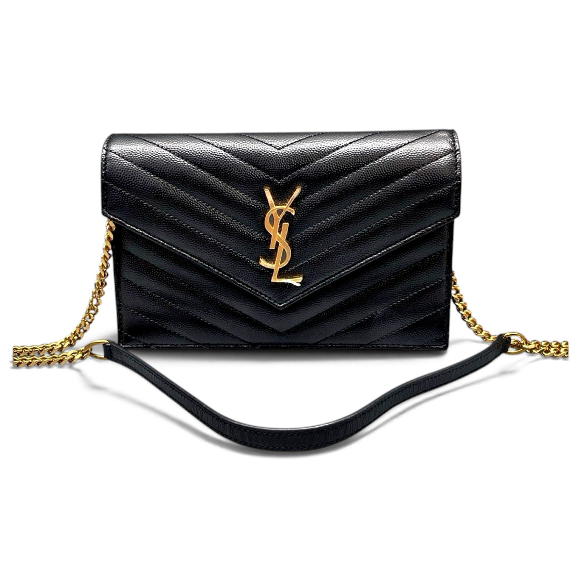 Saint Laurent Envelope leather handbag