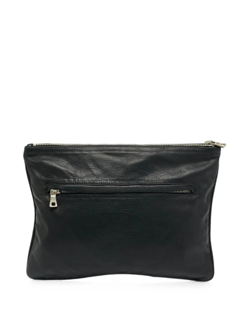 Balmain Biker leather clutch bag