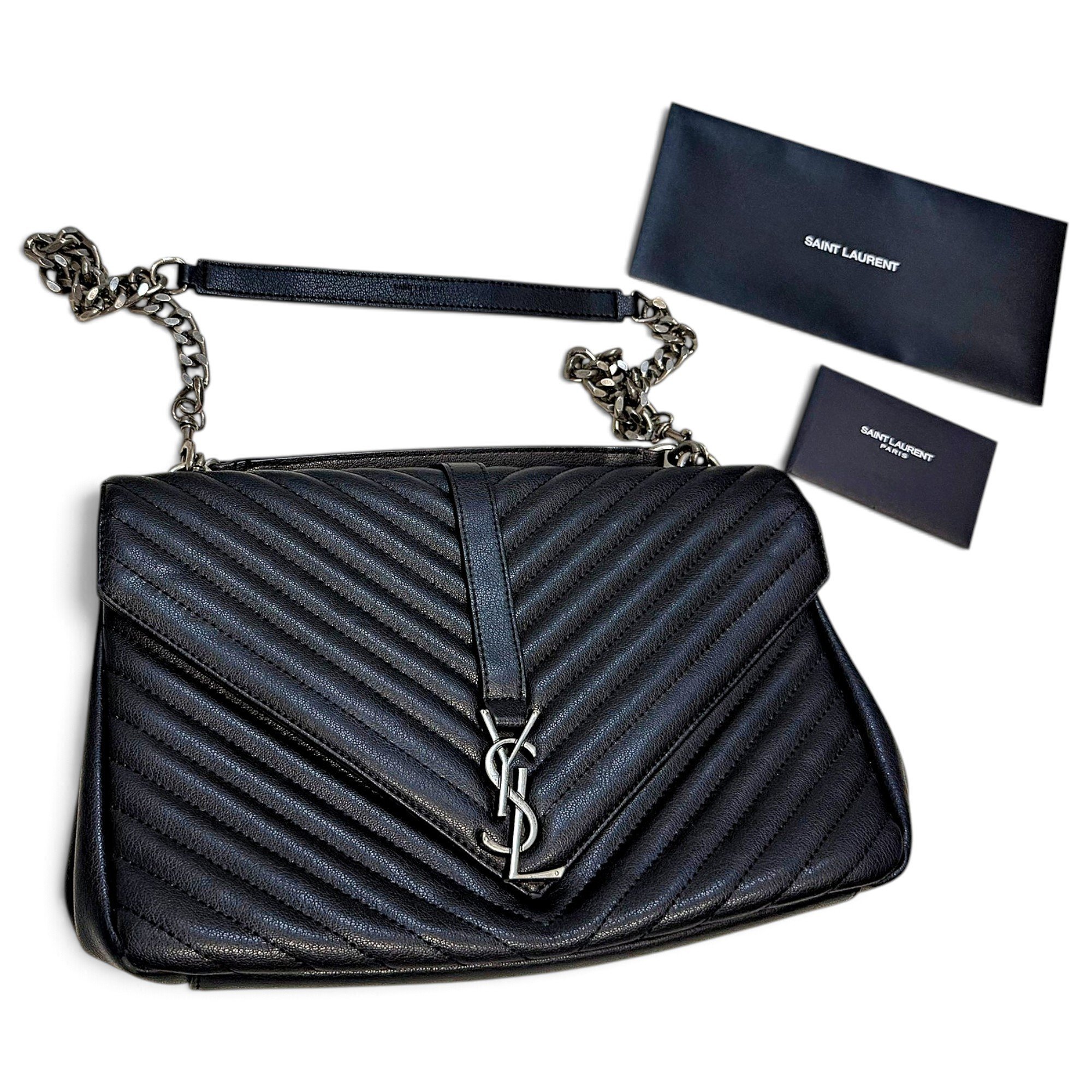 Saint Laurent Collége monogramme leather handbag
