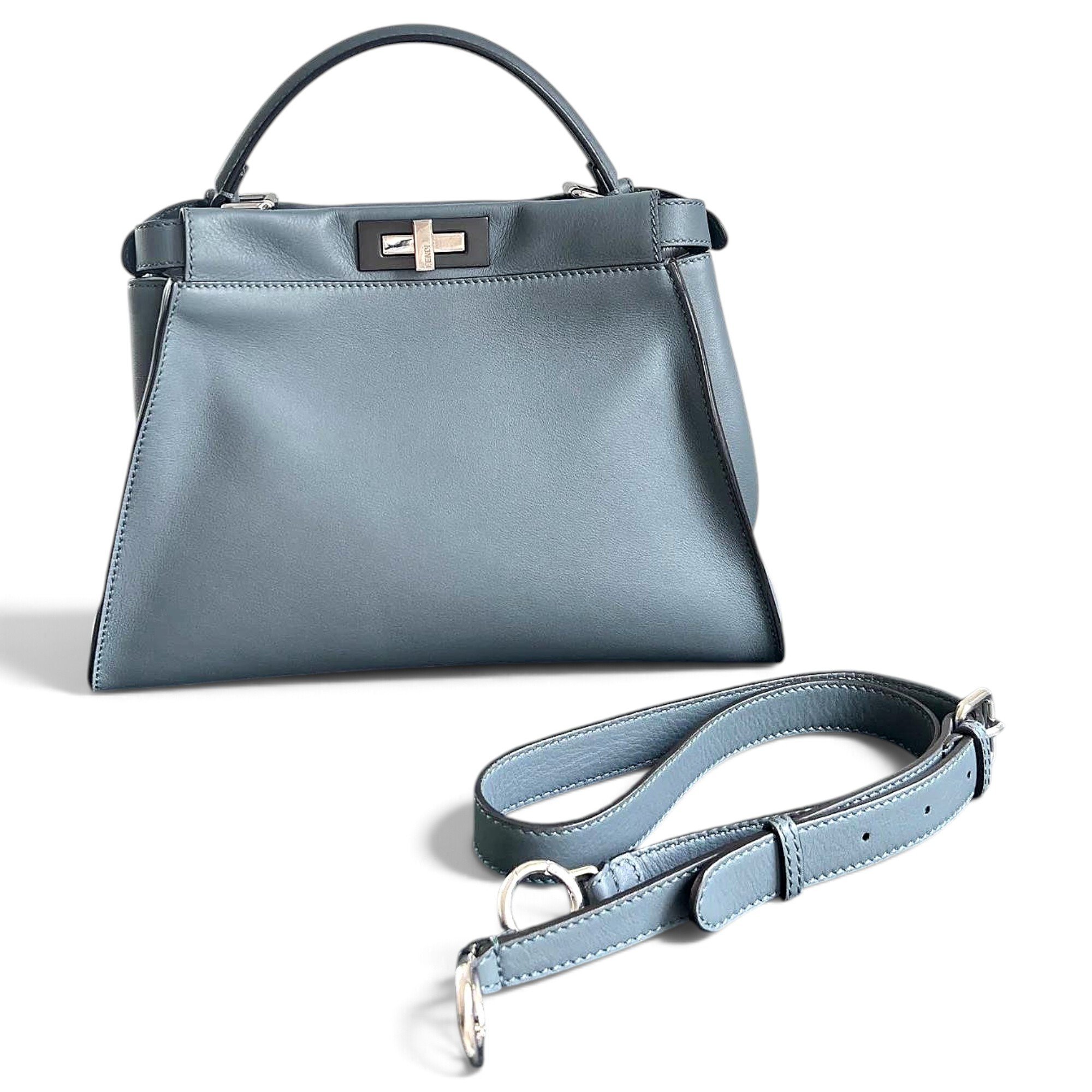 Peekaboo leather handbag