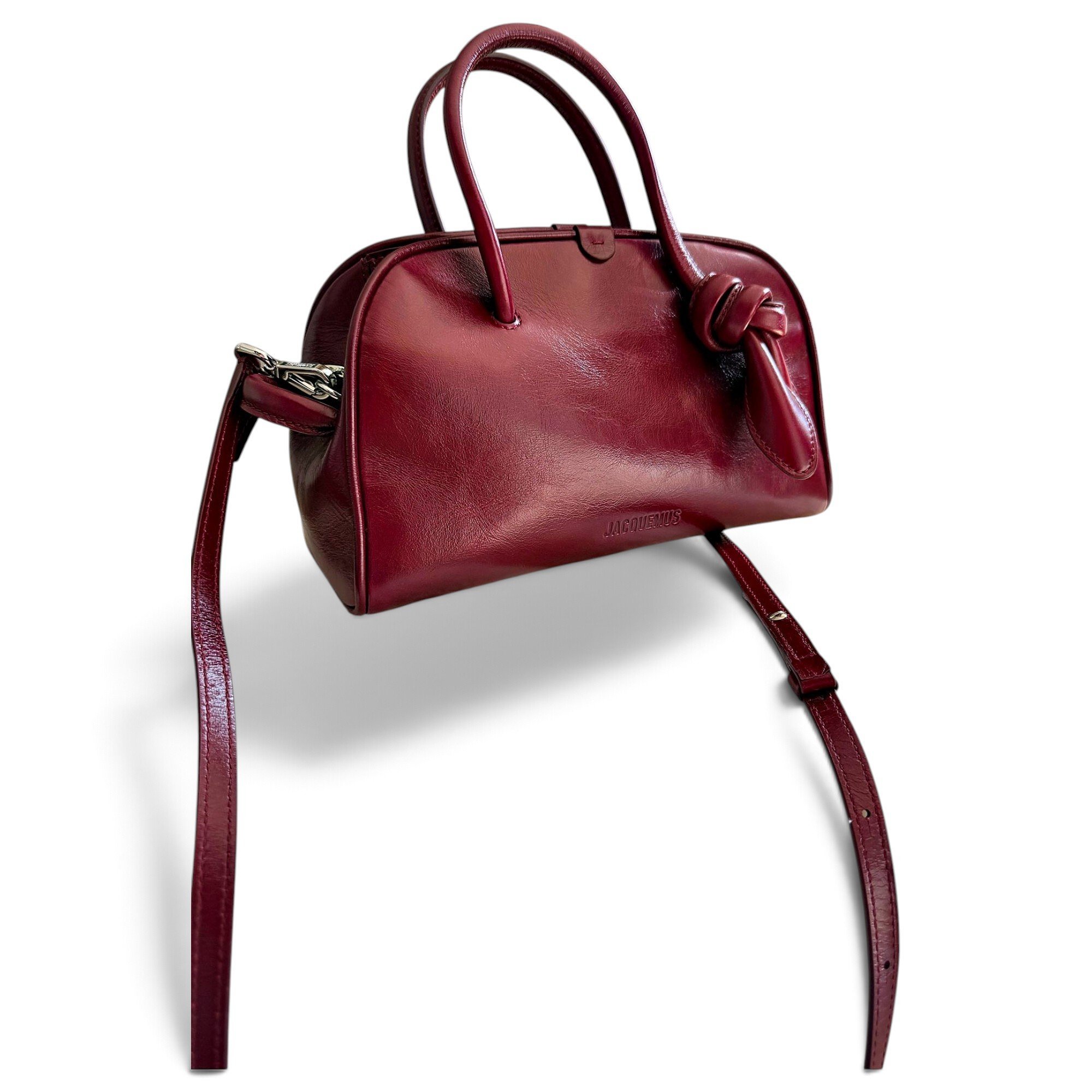 Le Bambino leather bowling bag