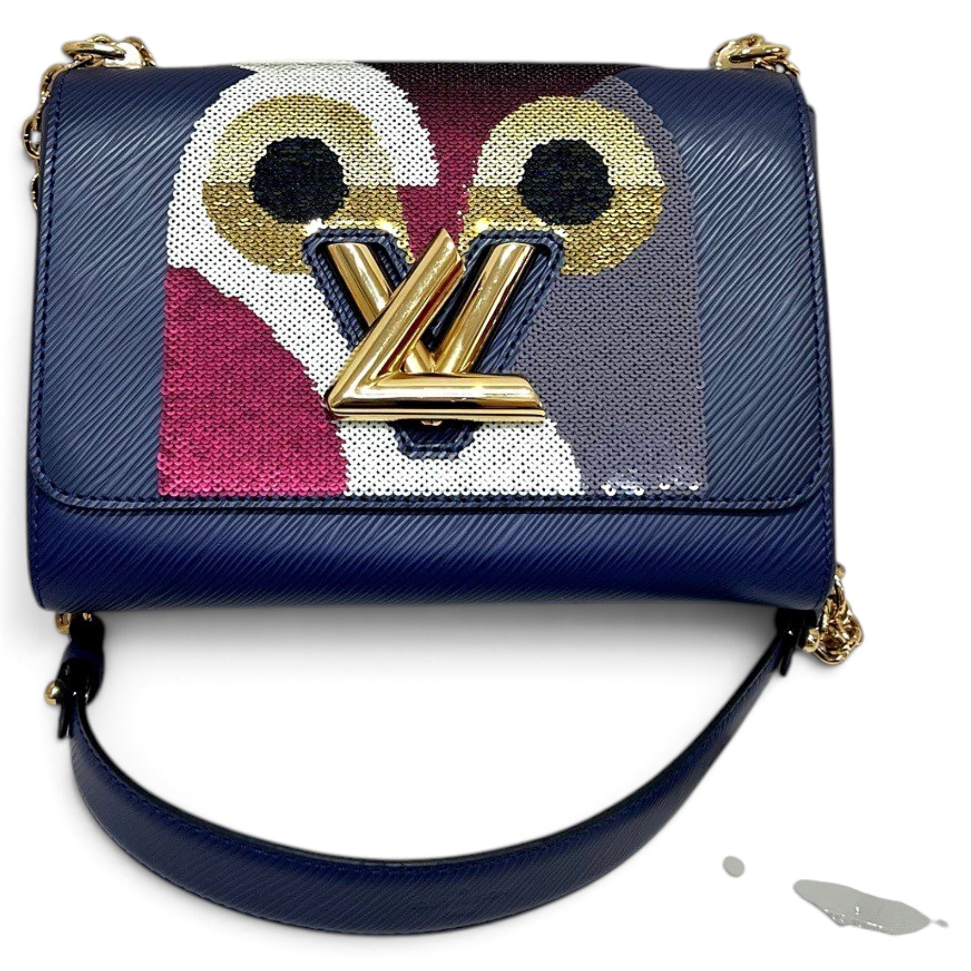 Twist leather handbag