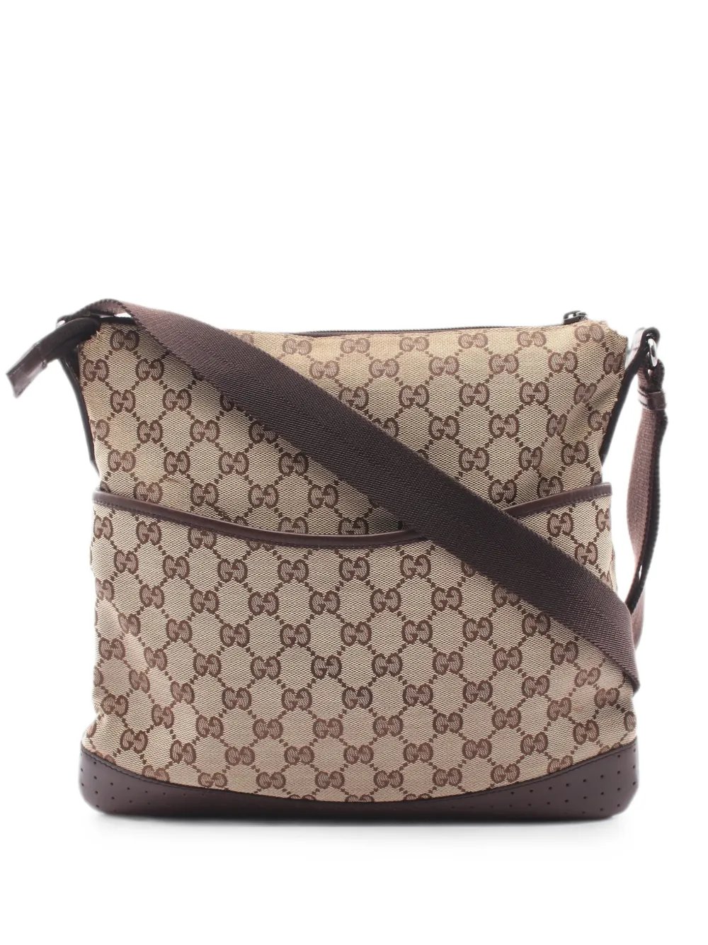 2000s GG canvas shoulder bag
