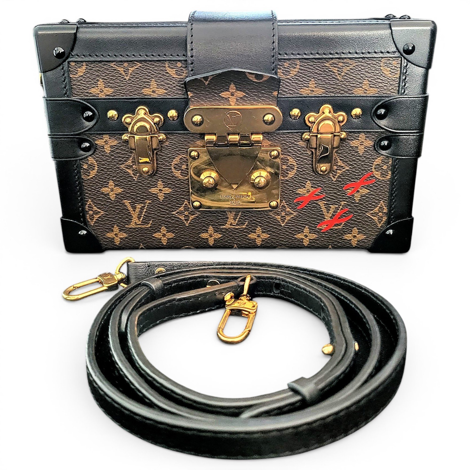 Louis Vuitton Petite Malle leather handbag