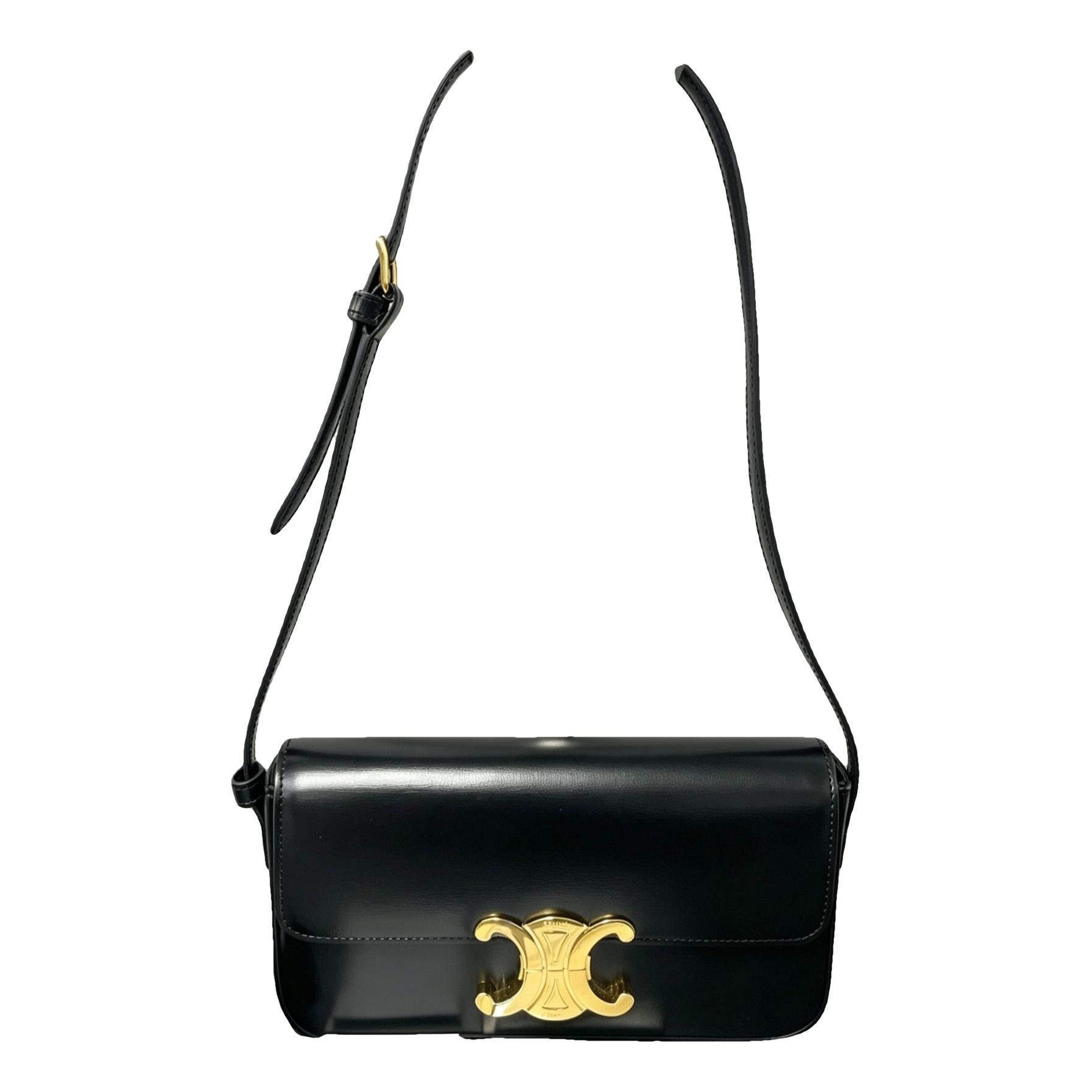 Triomphe Long leather handbag