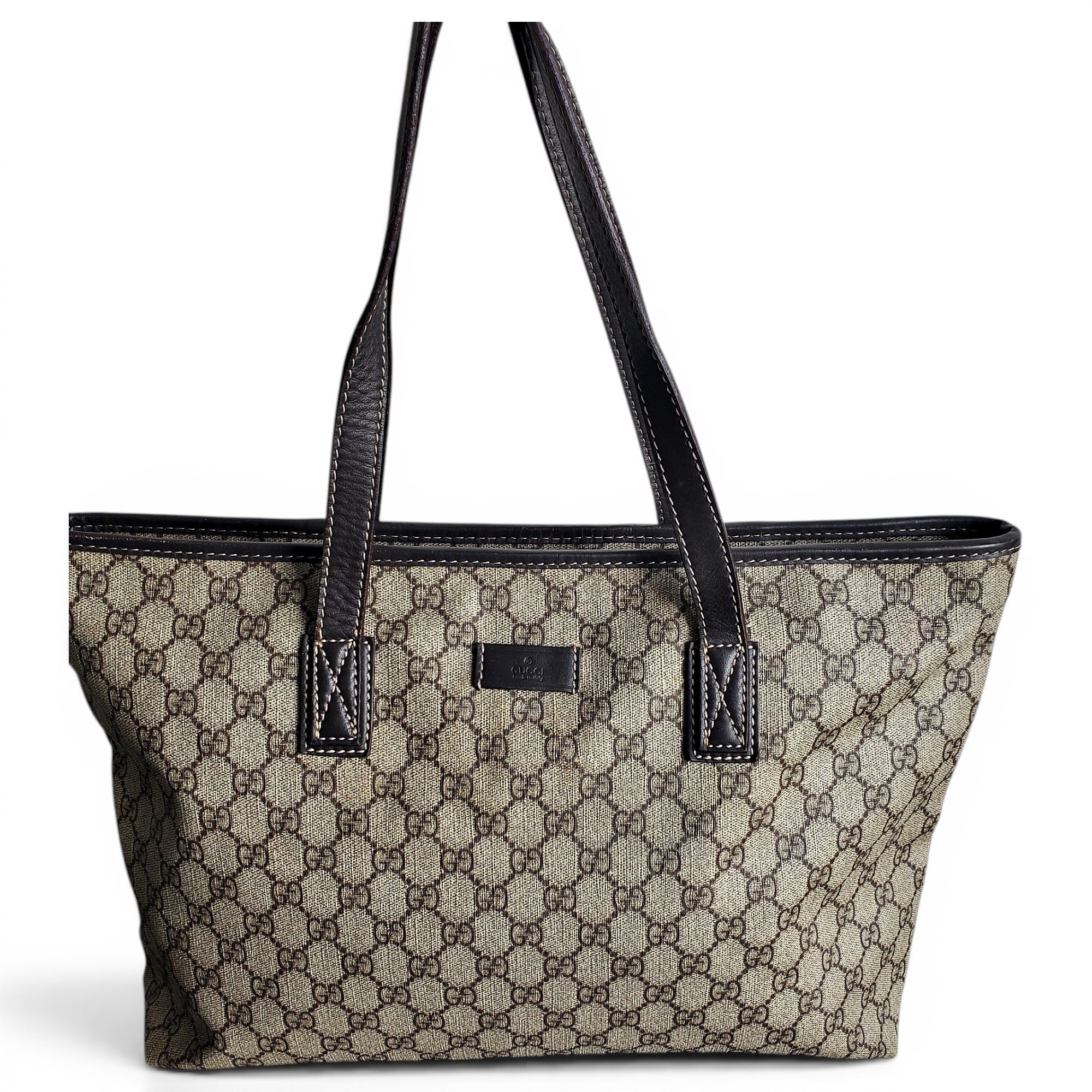 Leather tote