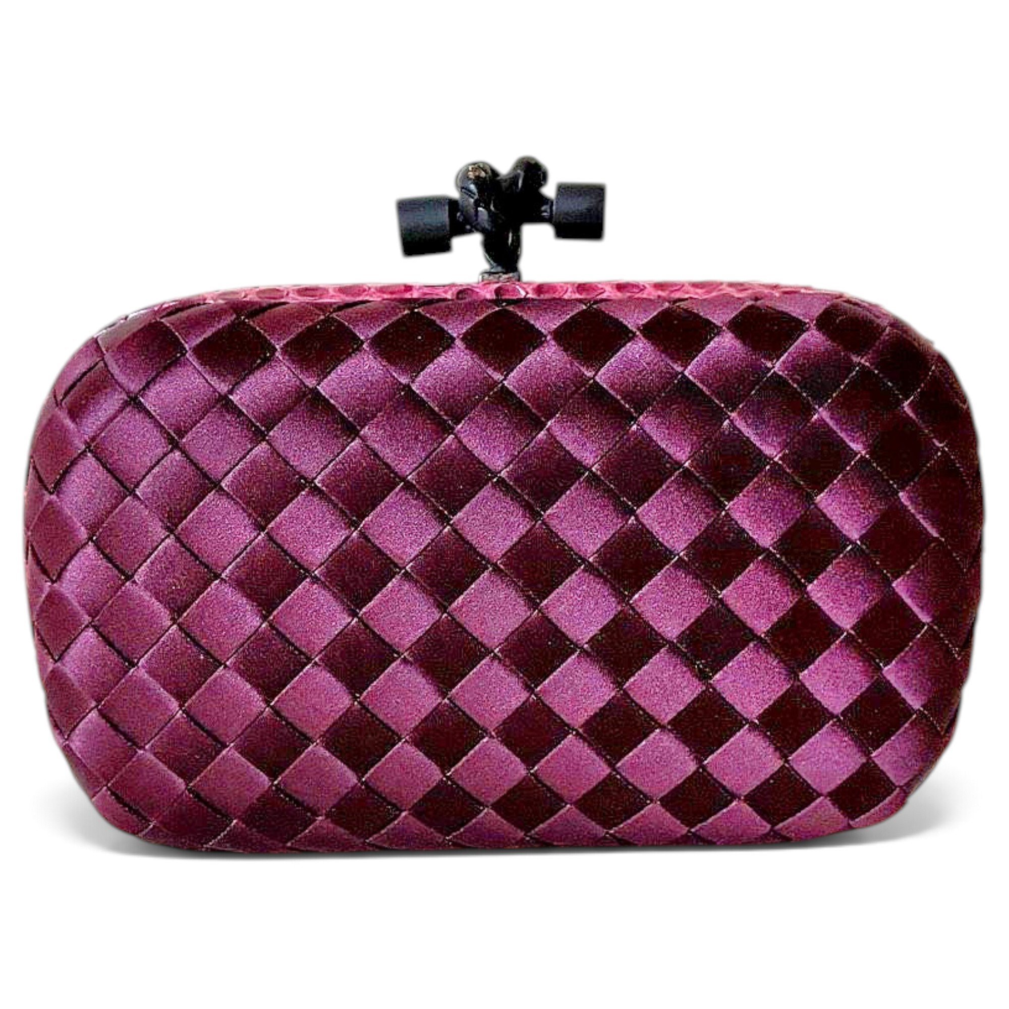 Bottega Veneta Pochette Knot silk clutch bag