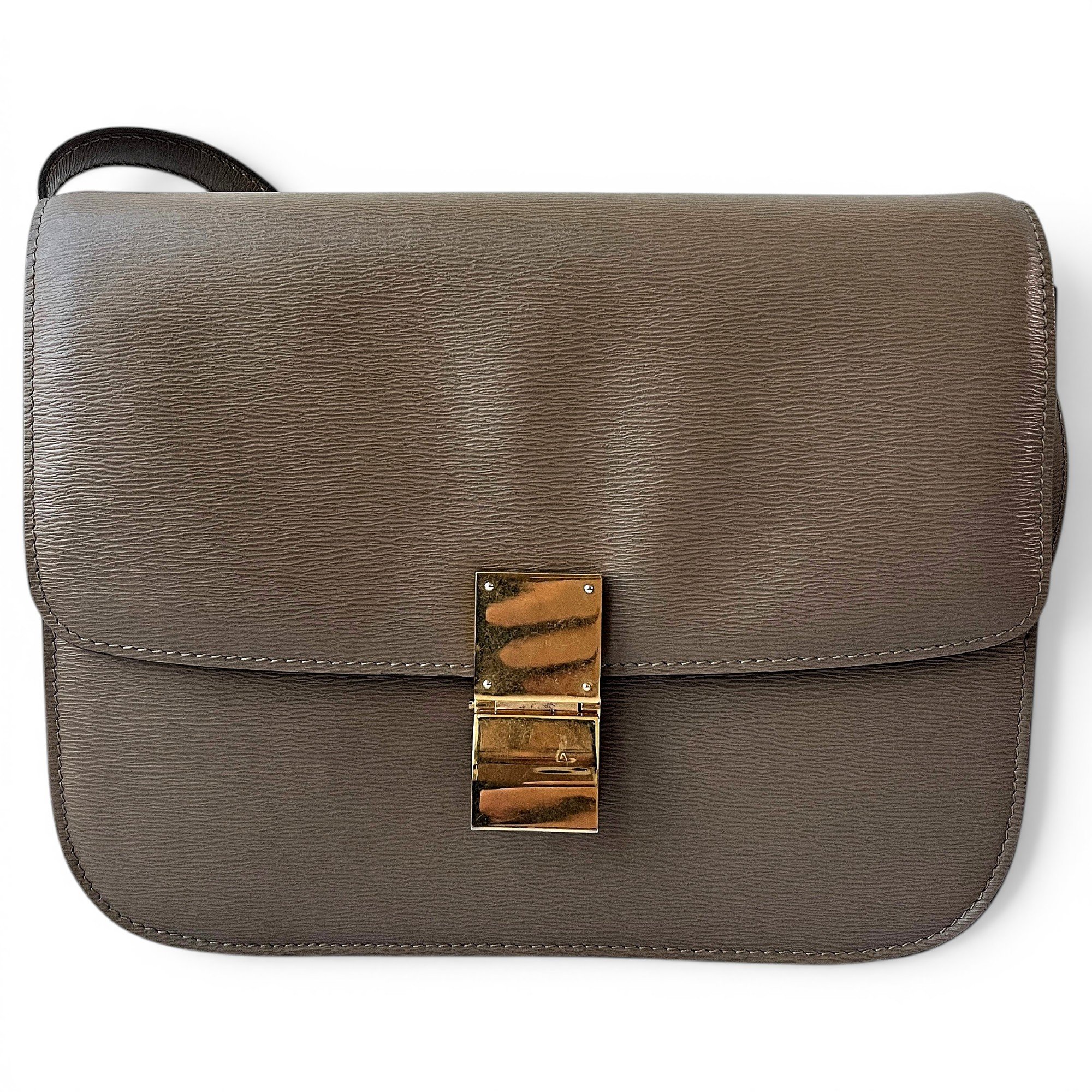 Classic leather crossbody bag