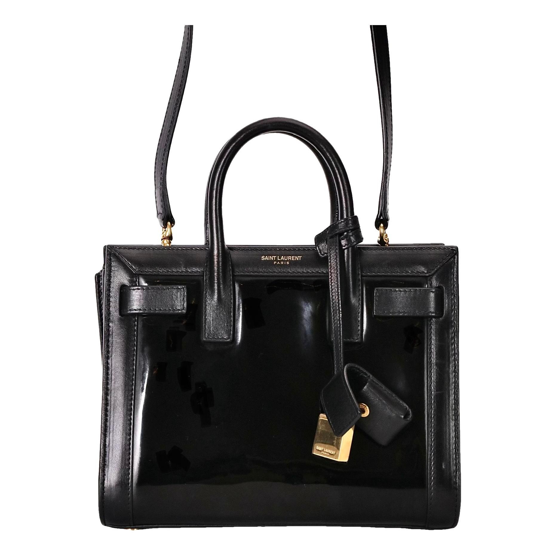 Sac de Jour patent leather tote