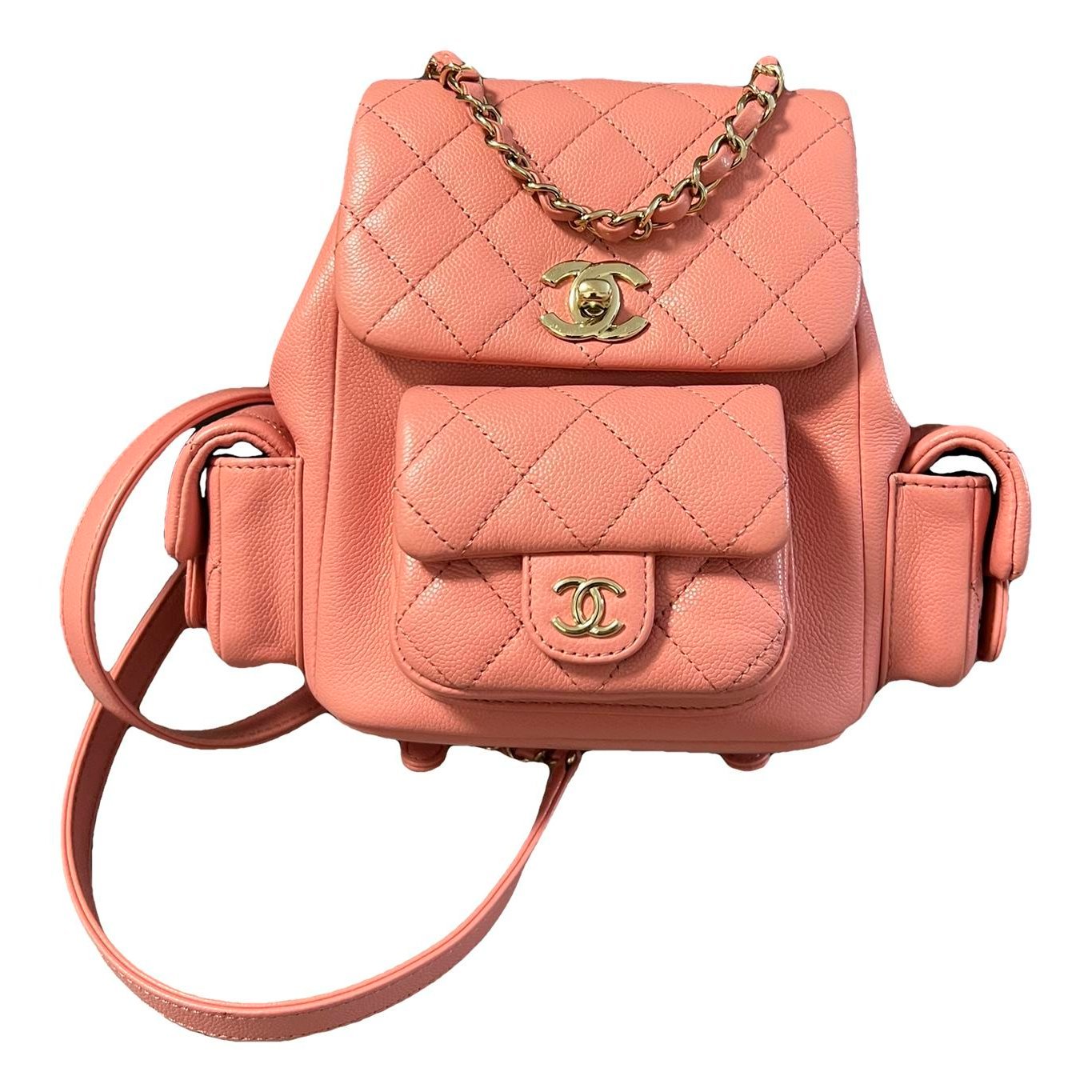 Leather backpack