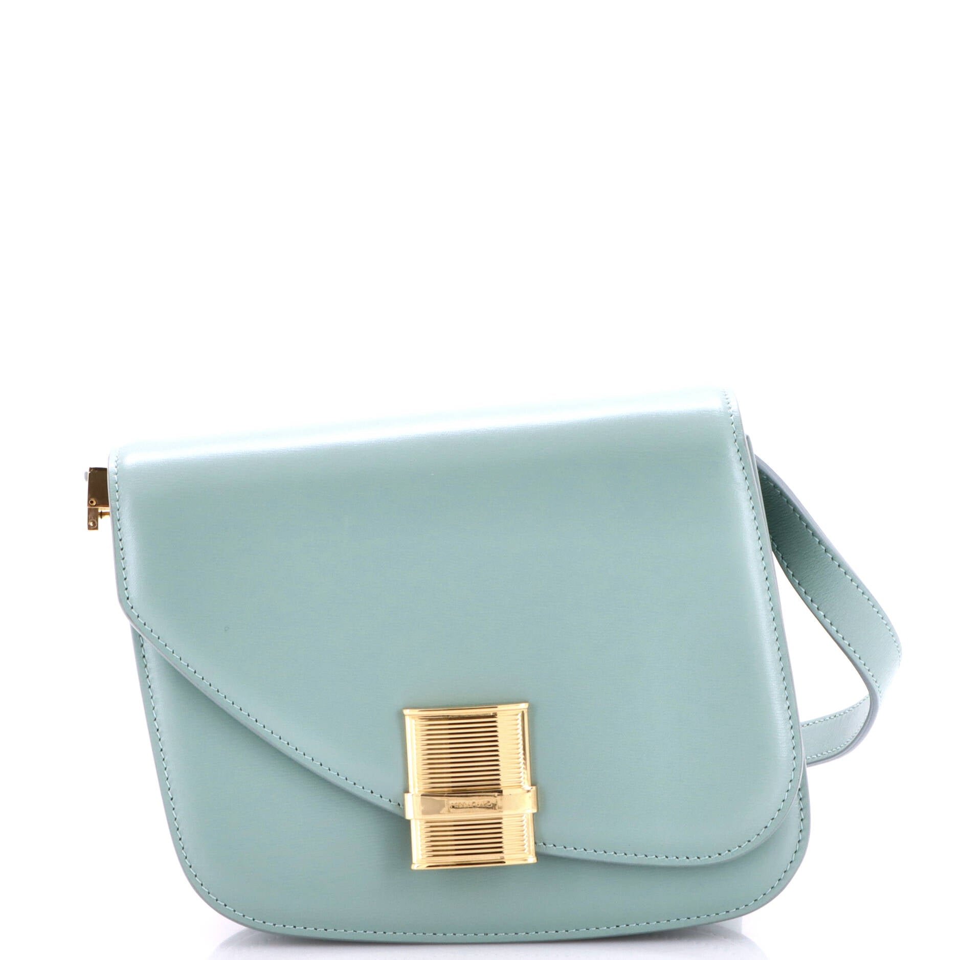 Ferragamo Fiamma Crossbody Bag Leather Small