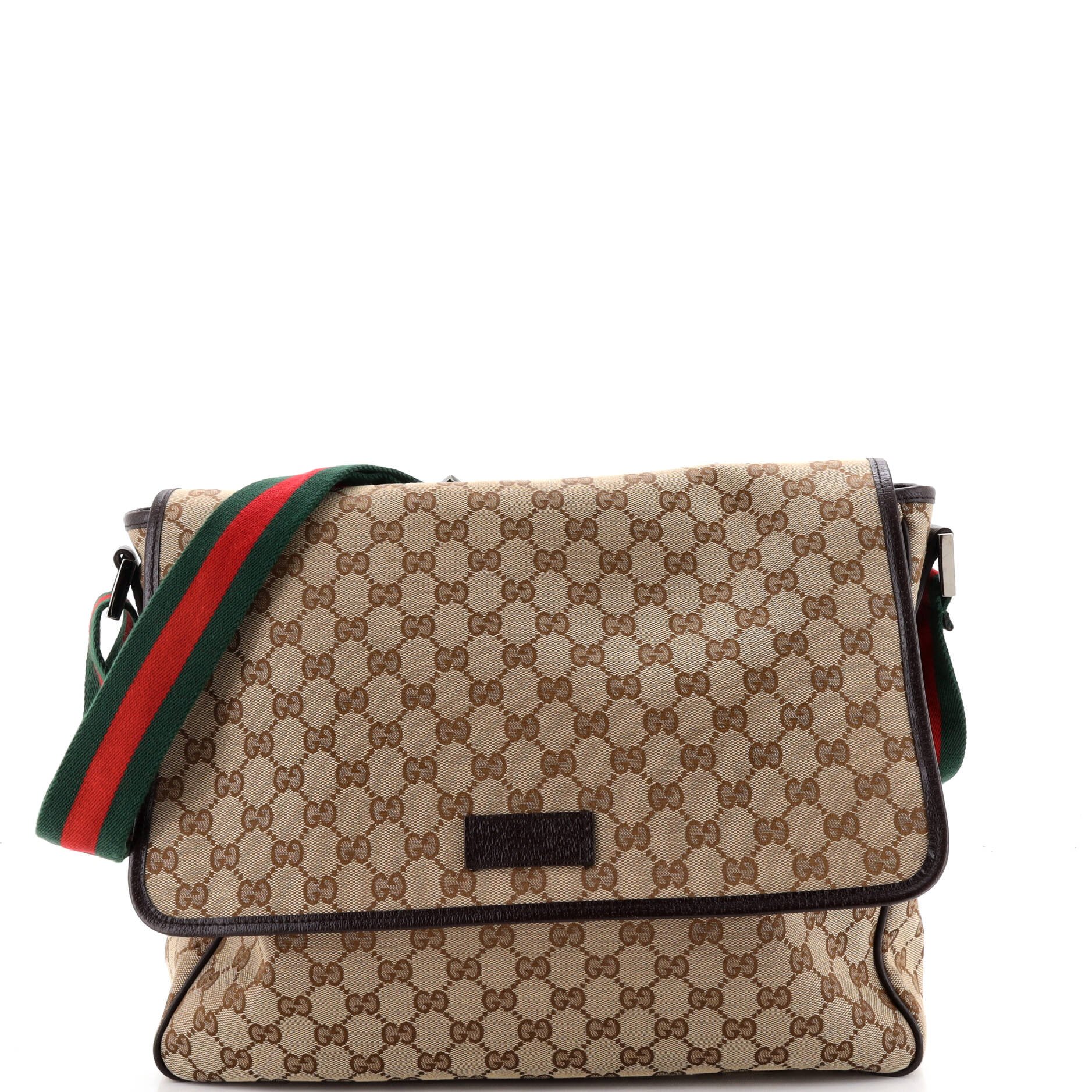 Web Strap Flap Messenger GG Canvas Medium