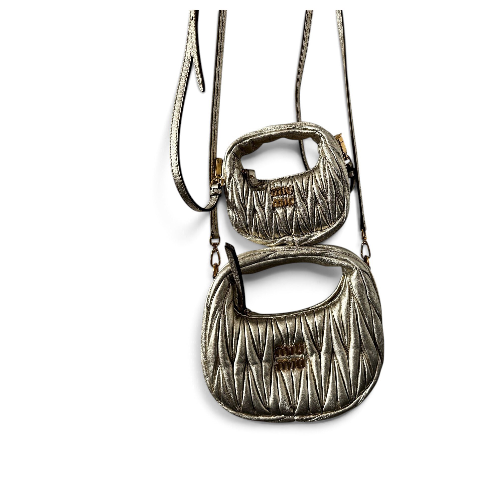 Miu Wander leather handbag