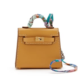 Hermes Jaune Foin Swift Kelly Charm Gold Hardware, 2021