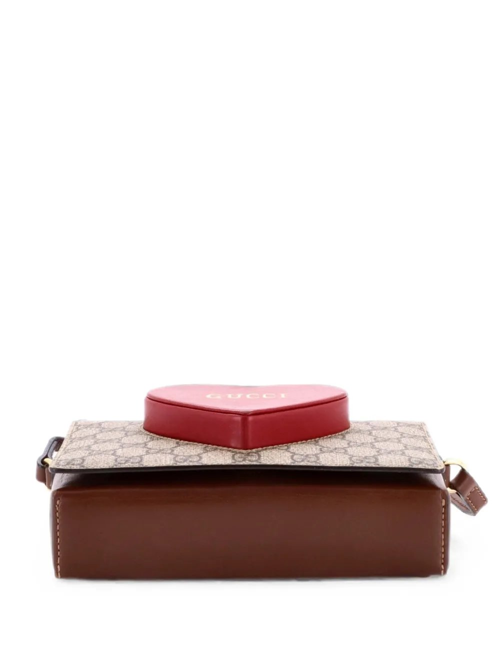 Logo Heart GG Coated Canvas crossbody bag