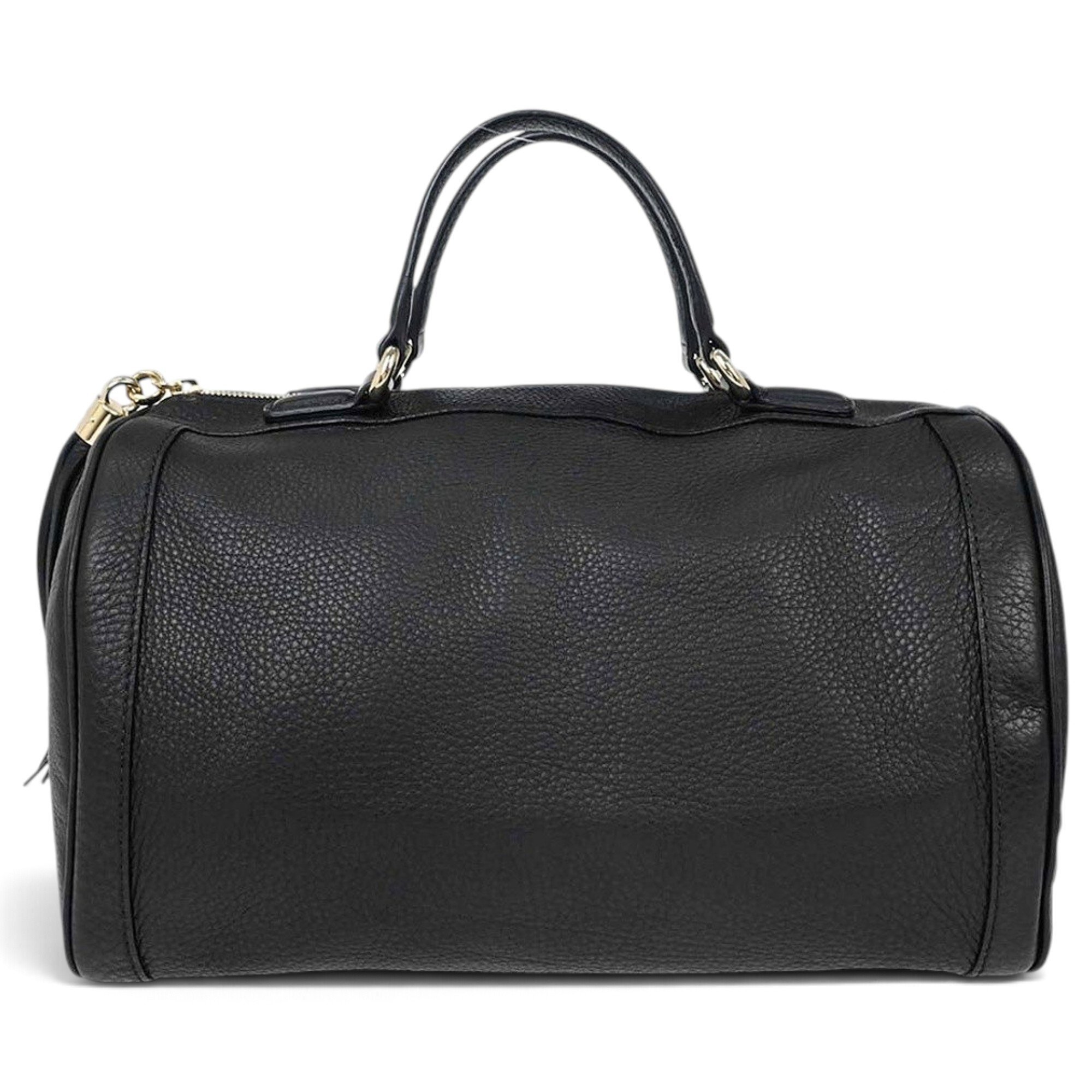 Boston leather bowling bag