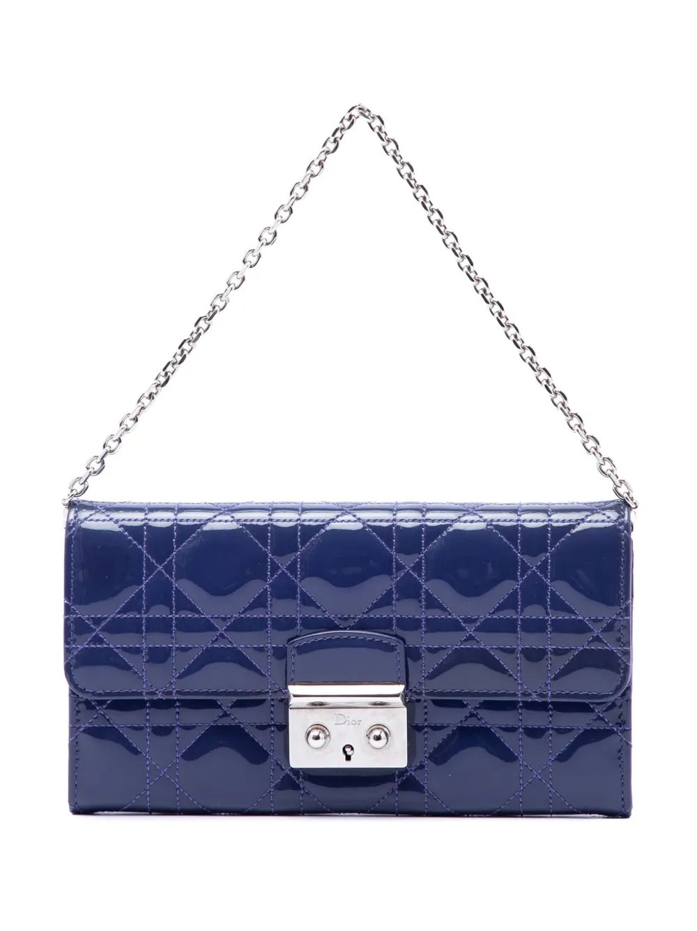 2015 Patent Cannage Miss Dior Wallet on Chain handbag
