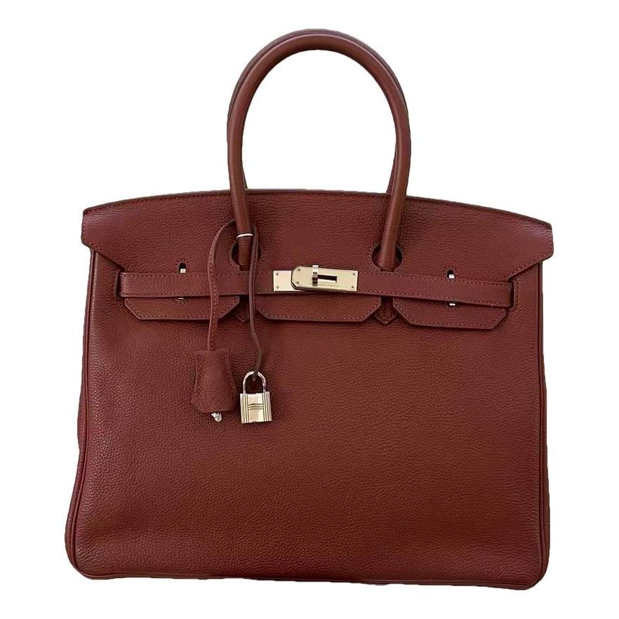 Birkin 35 leather handbag