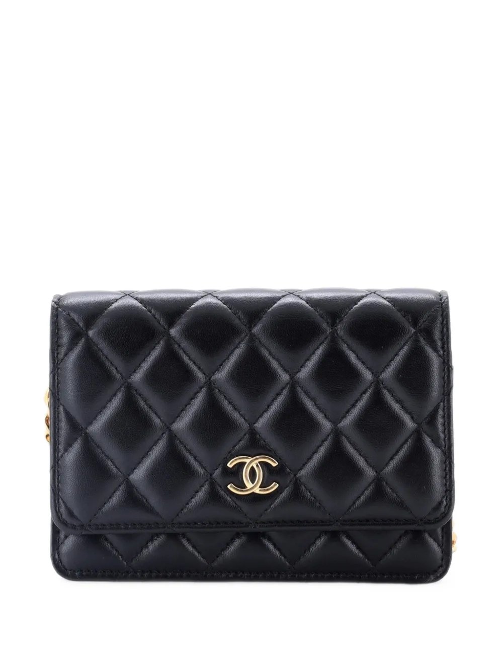 Pearl Samba Resin Wallet on Chain Quilted Calfskin Mini crossbody bag