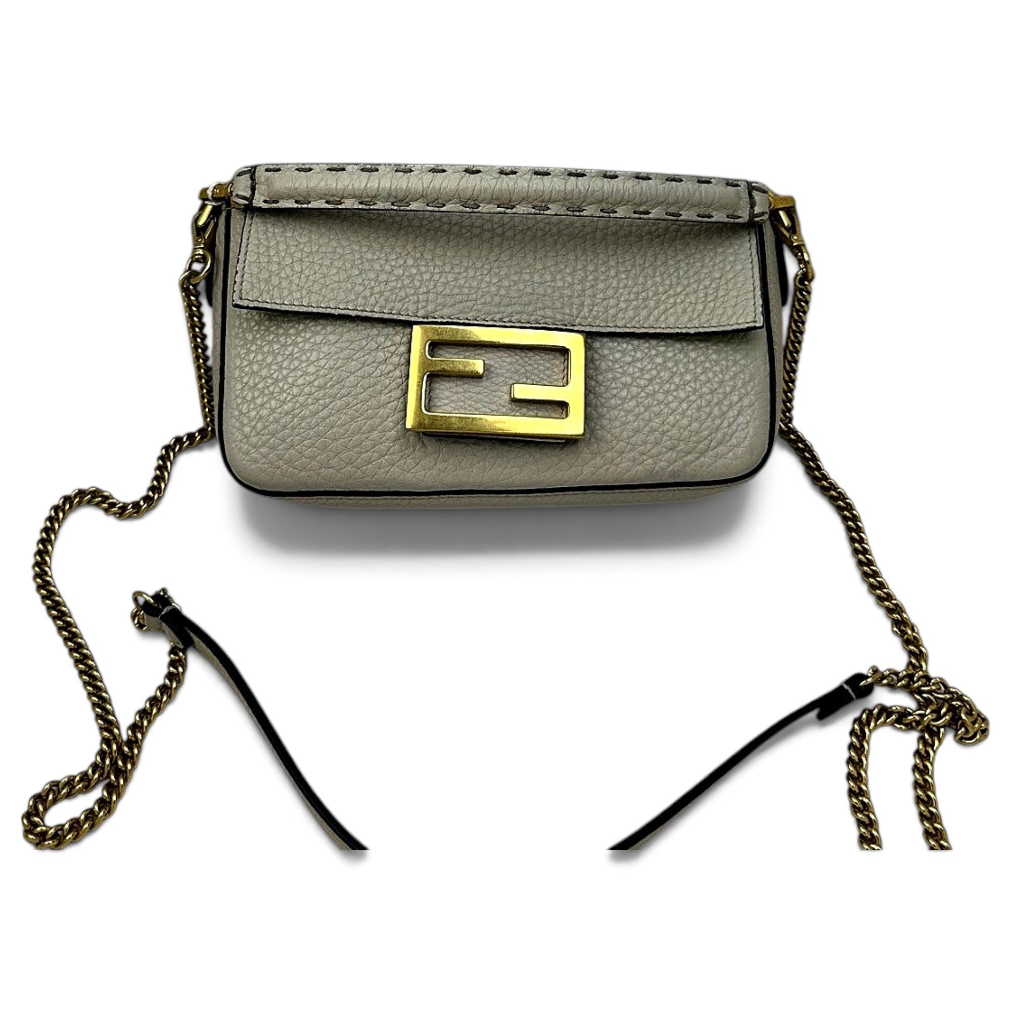 Baguette leather handbag