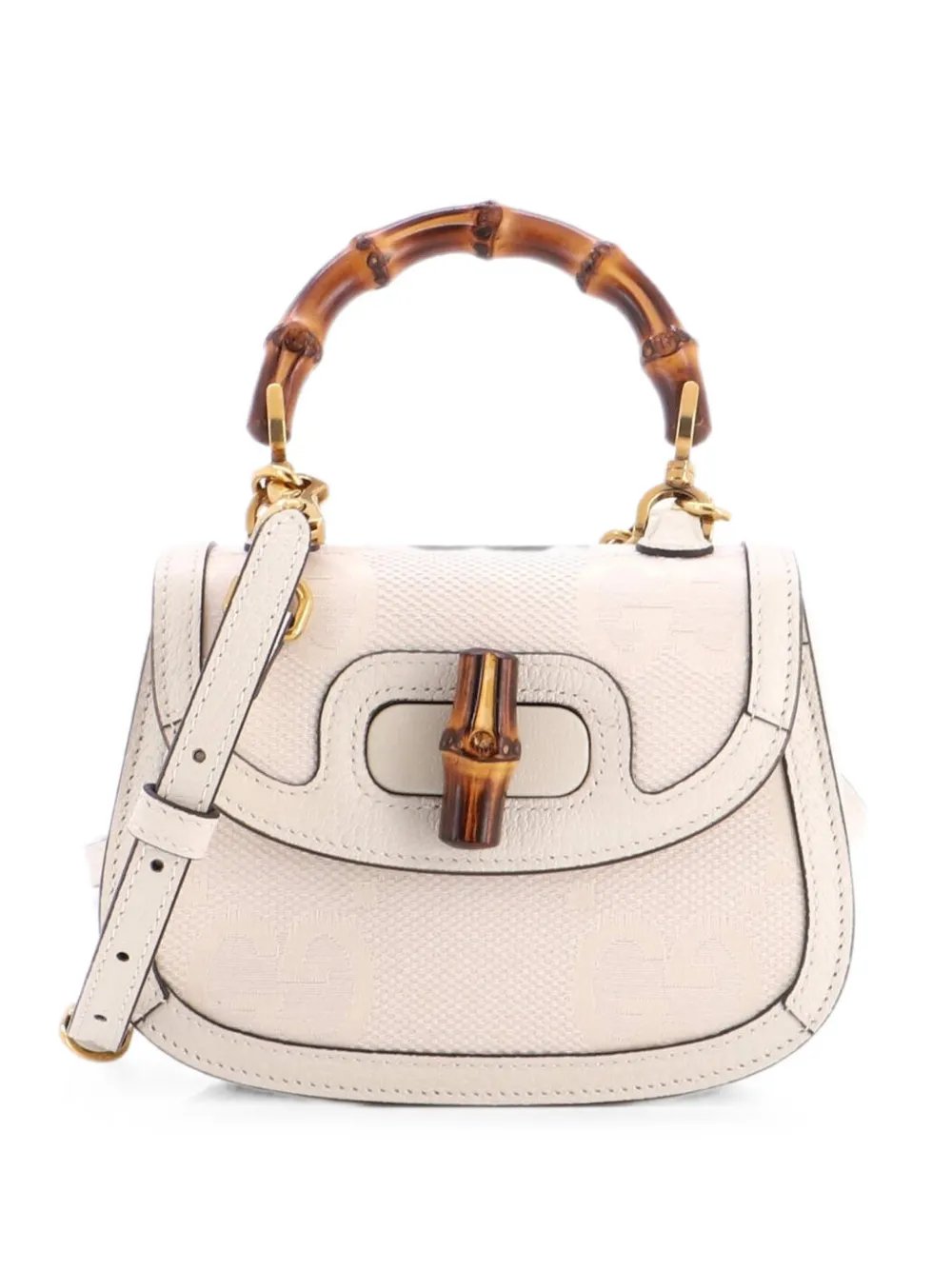 Bamboo 1947 Top Handle Bag Jumbo GG Canvas Mini crossbody bag