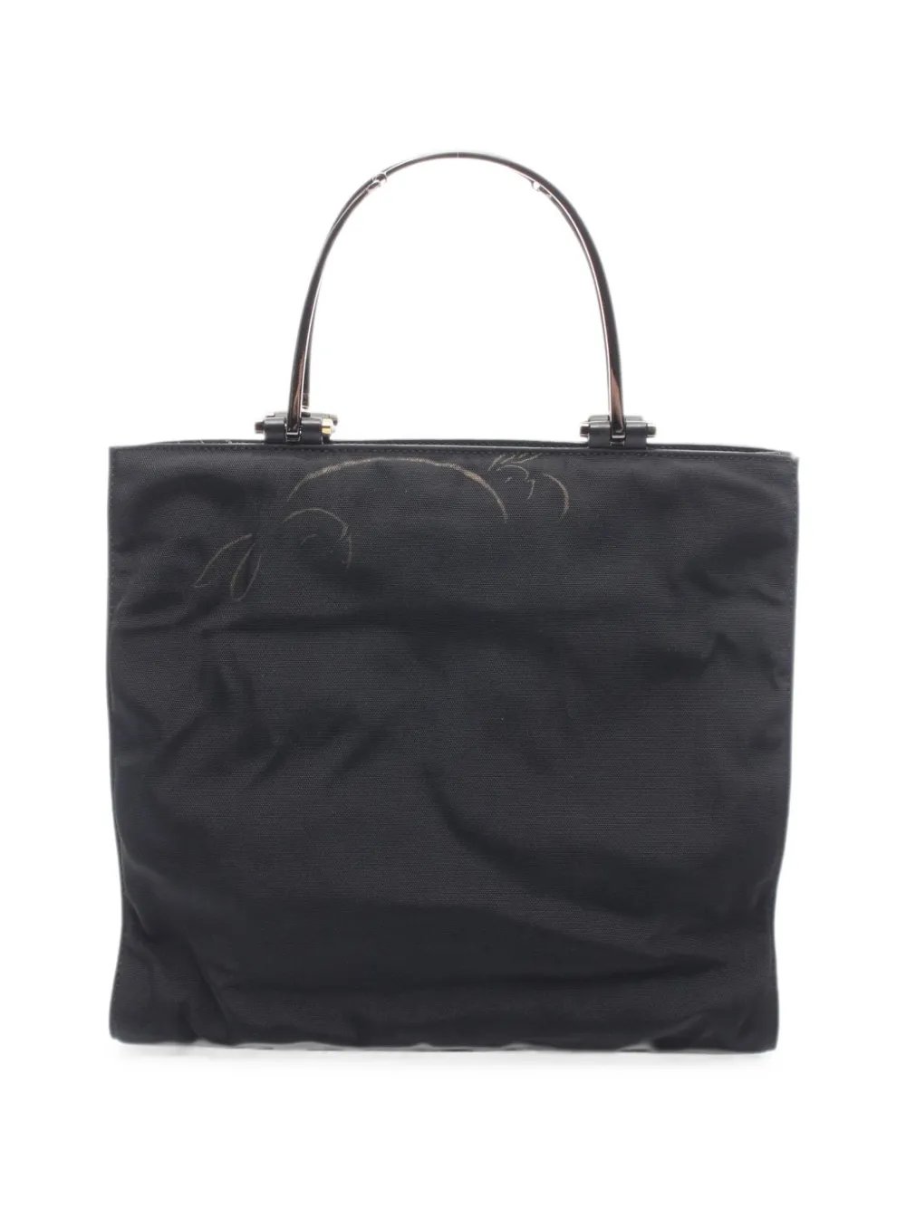2000s zip-fastening tote bag