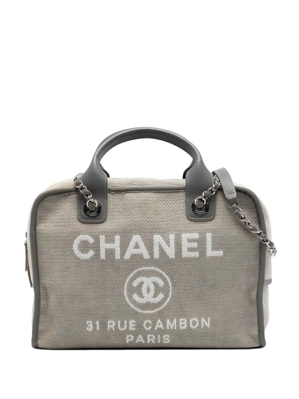 2015-2016 Large Canvas Deauville Bowling Bag satchel