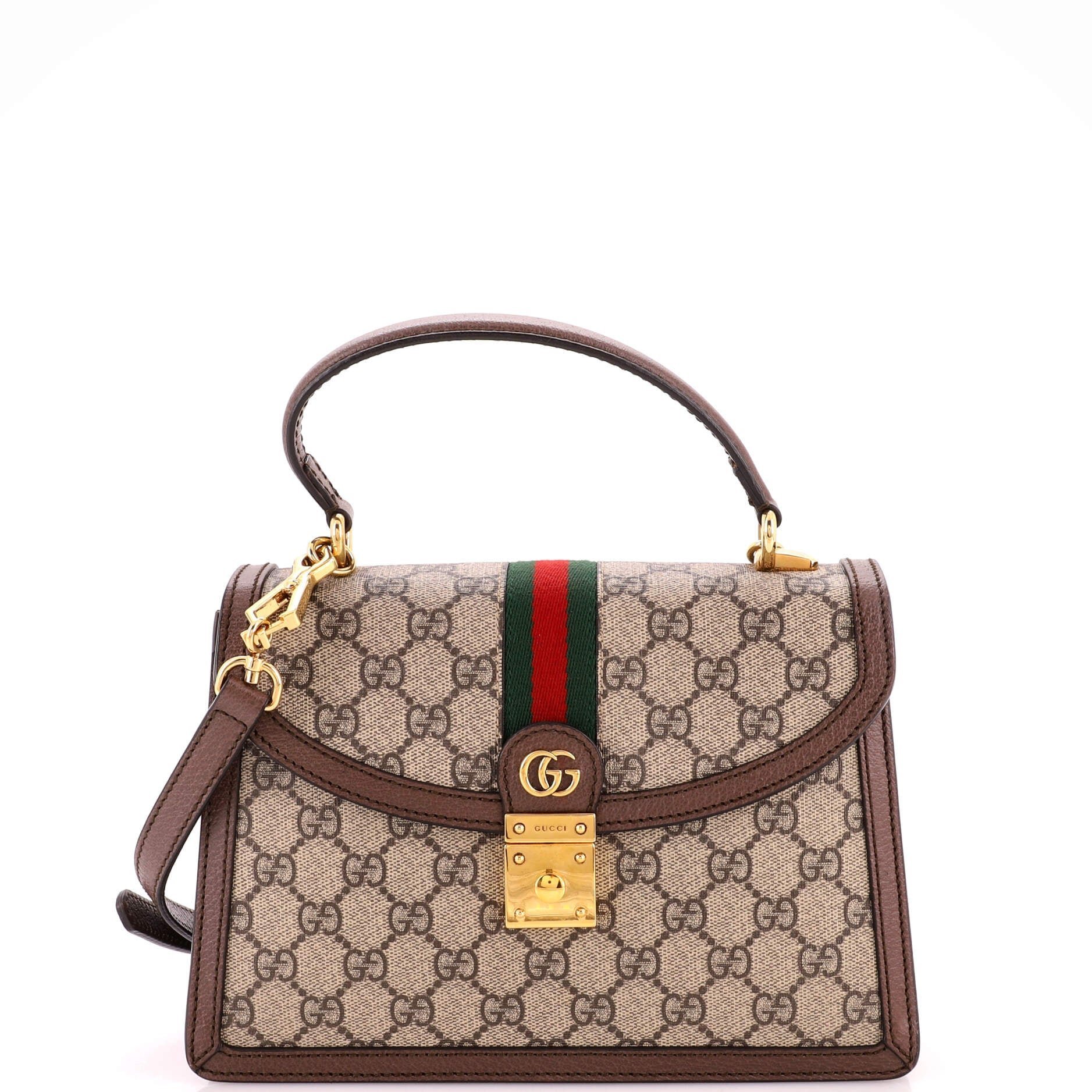 Ophidia Flap Top Handle cloth handbag