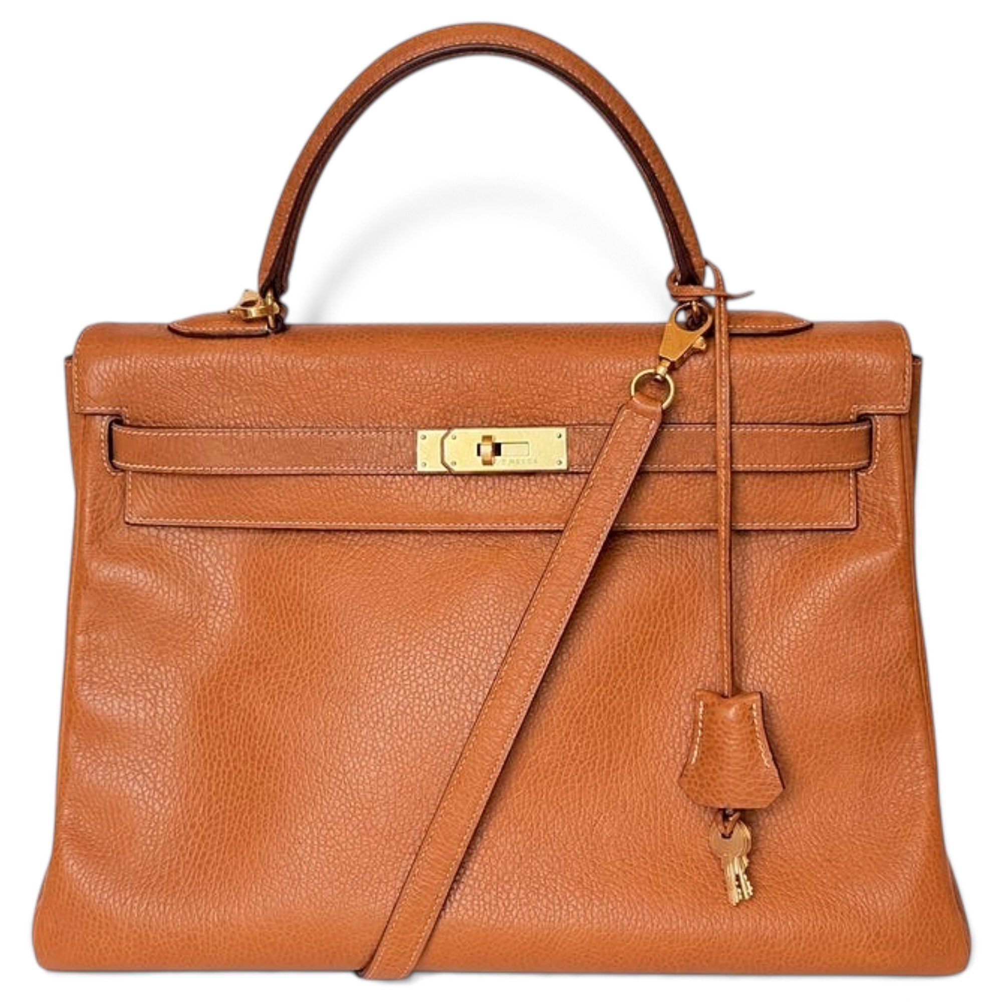 Hermes Kelly 35 Handbag Gold