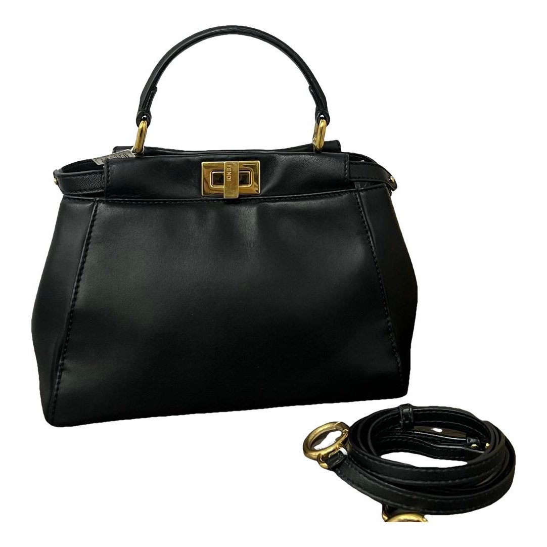 Peekaboo leather handbag