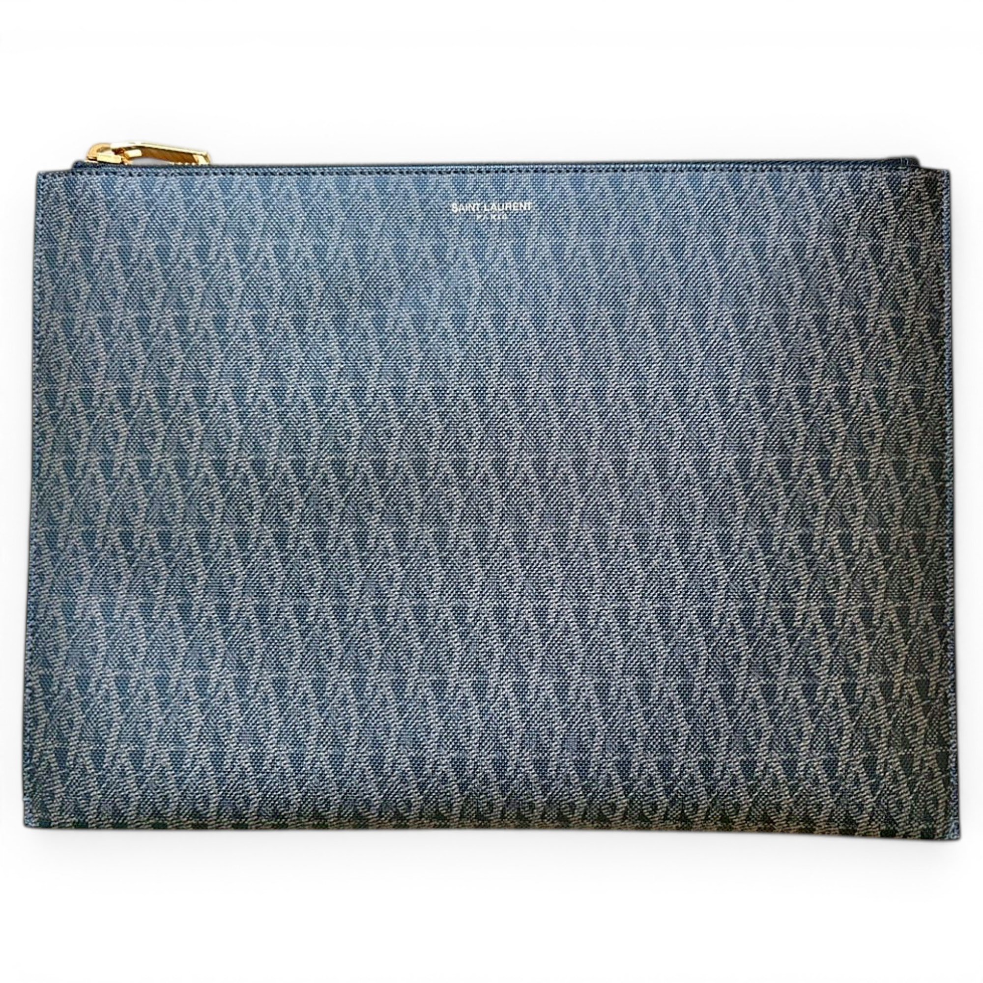 Leather clutch bag