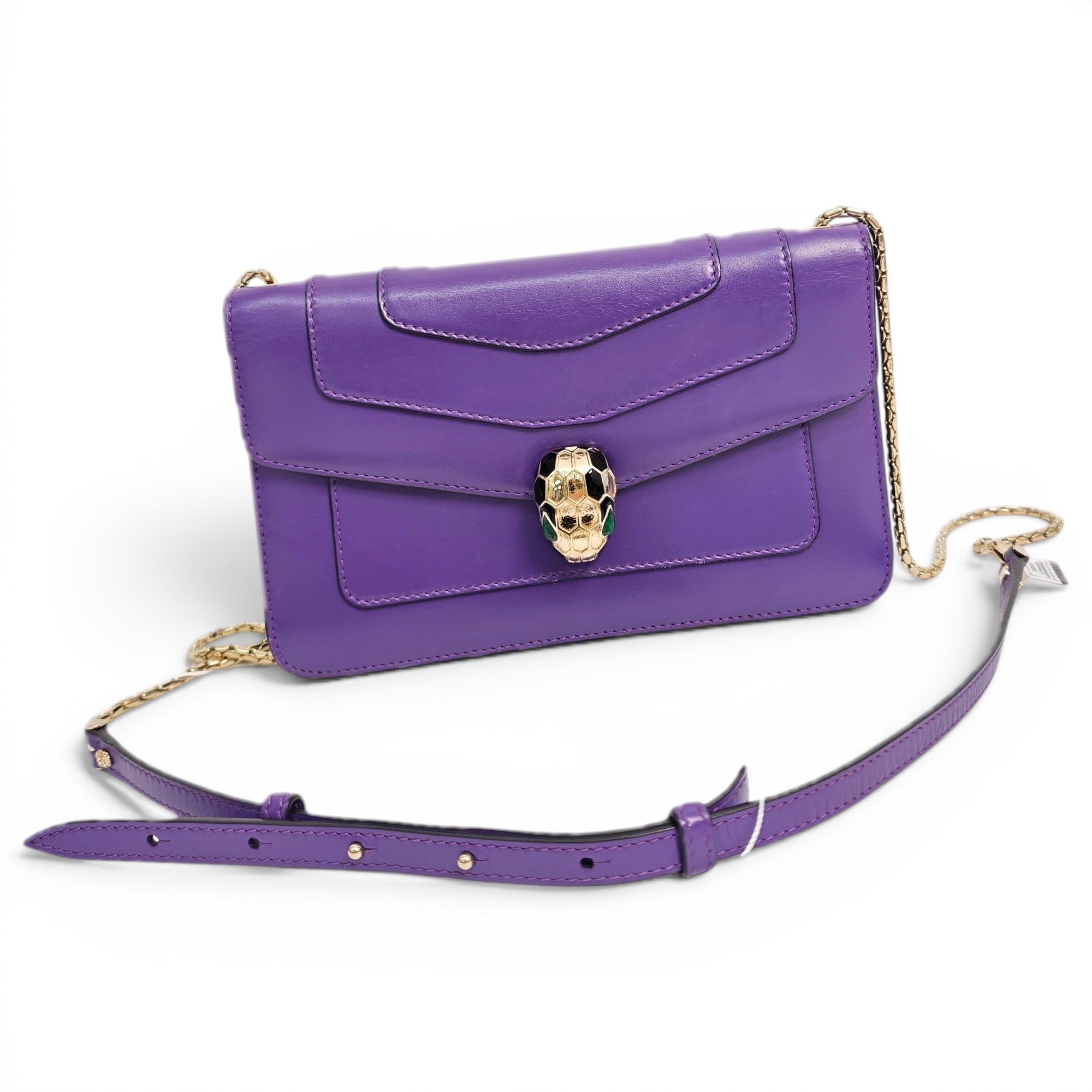 Serpenti leather handbag