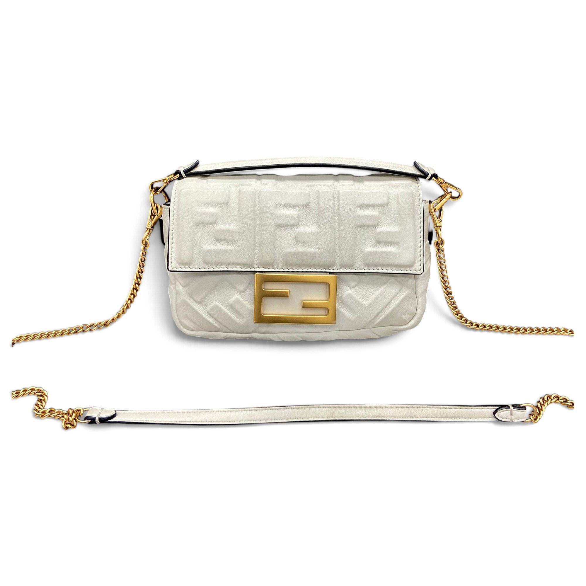 Baguette leather handbag