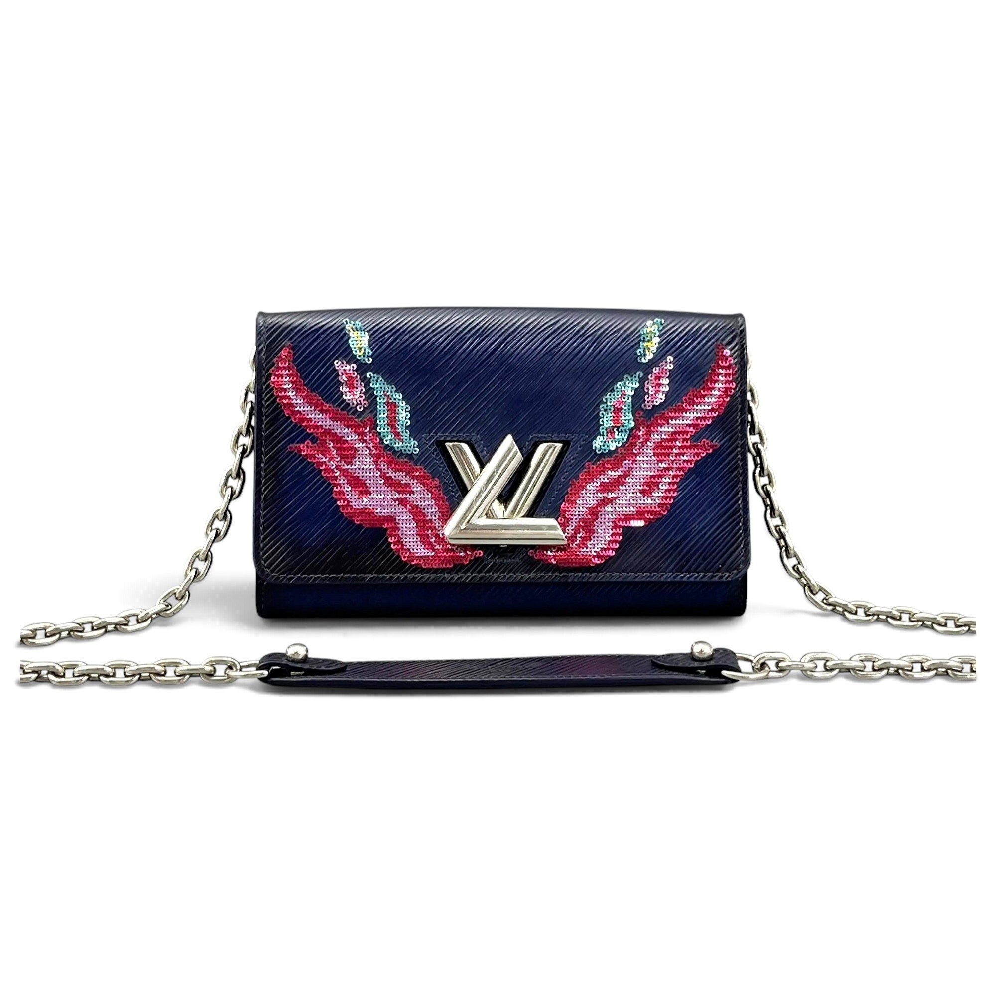 Twist leather crossbody bag