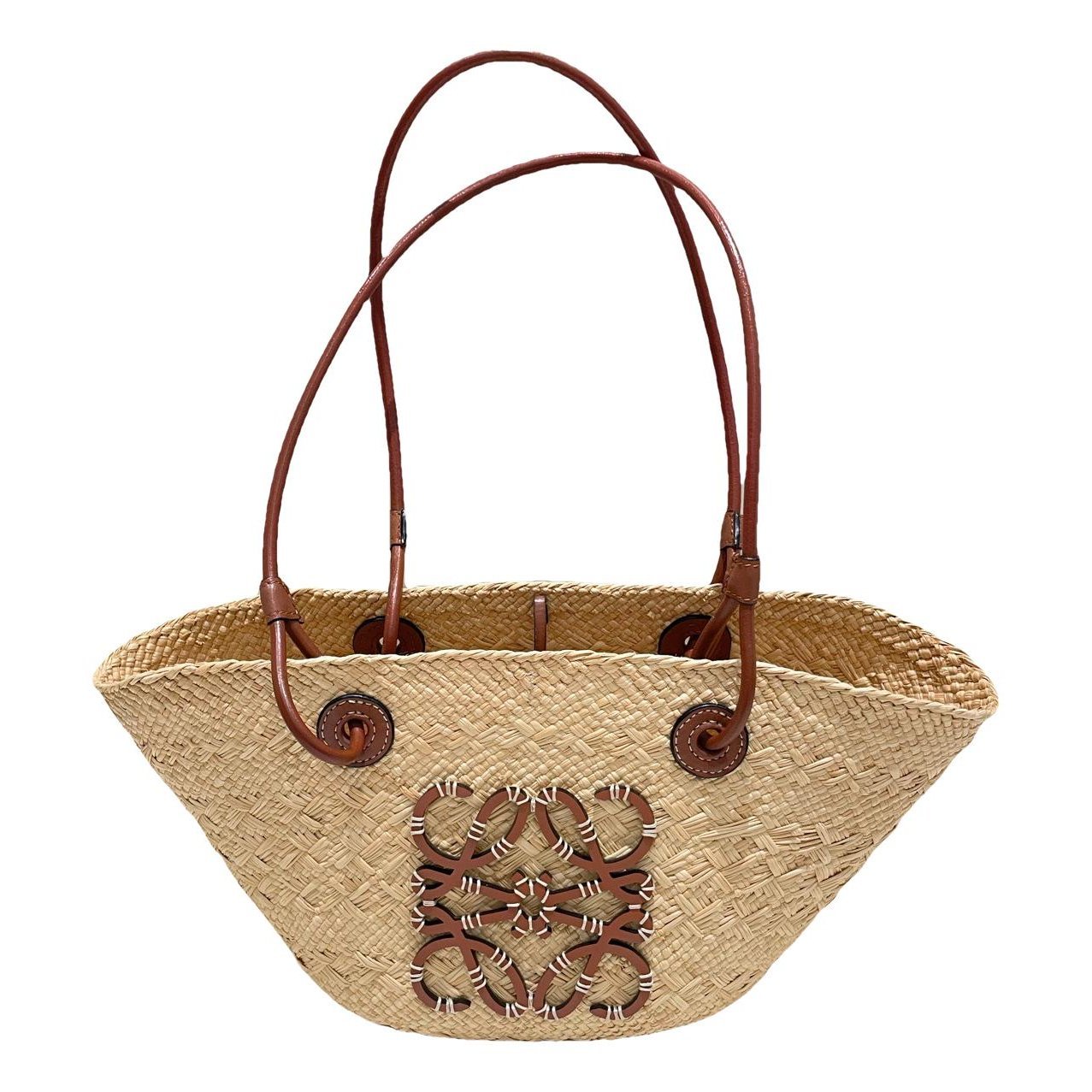 Anagram Basket leather handbag