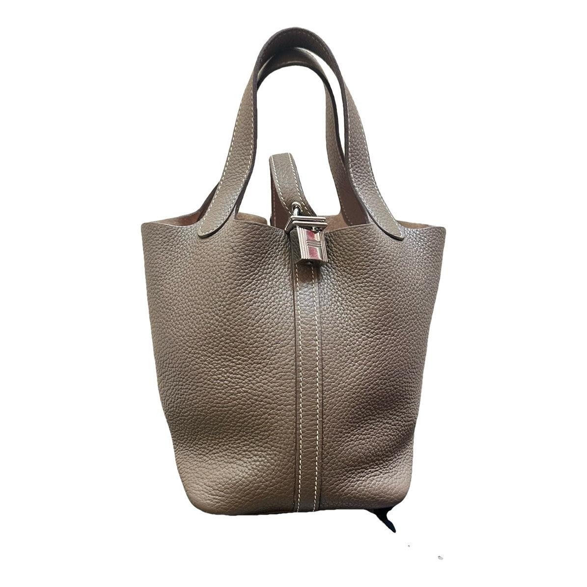 Picotin leather handbag