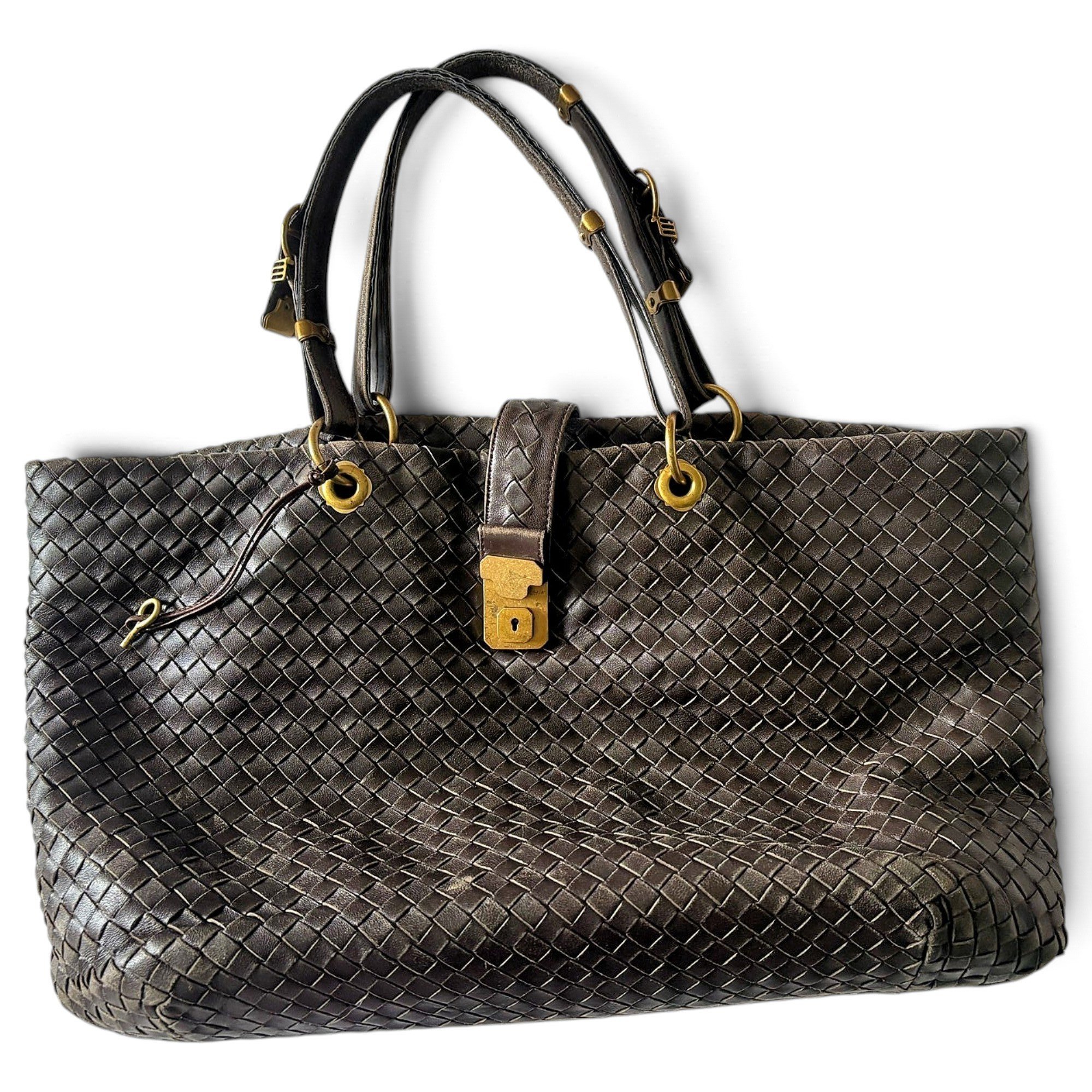 Bottega Veneta Roma leather handbag