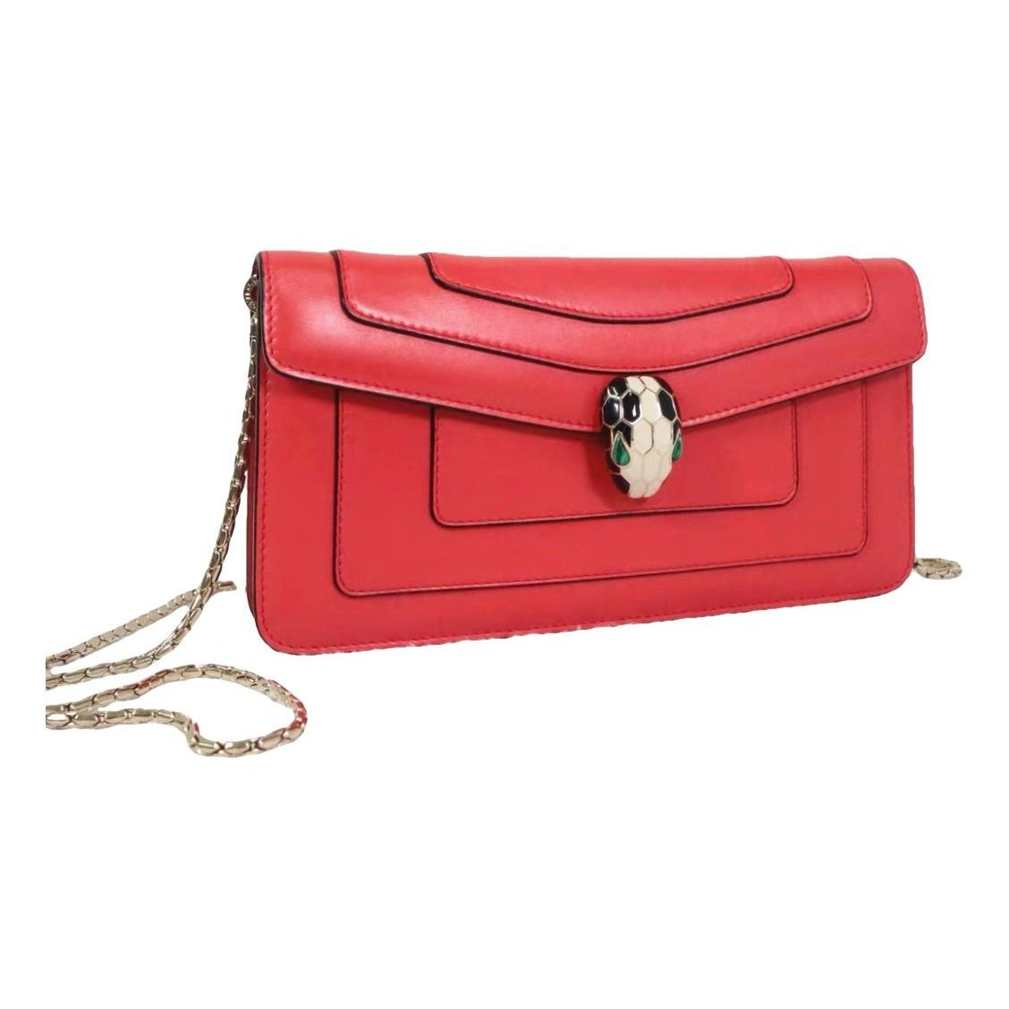Serpenti leather handbag