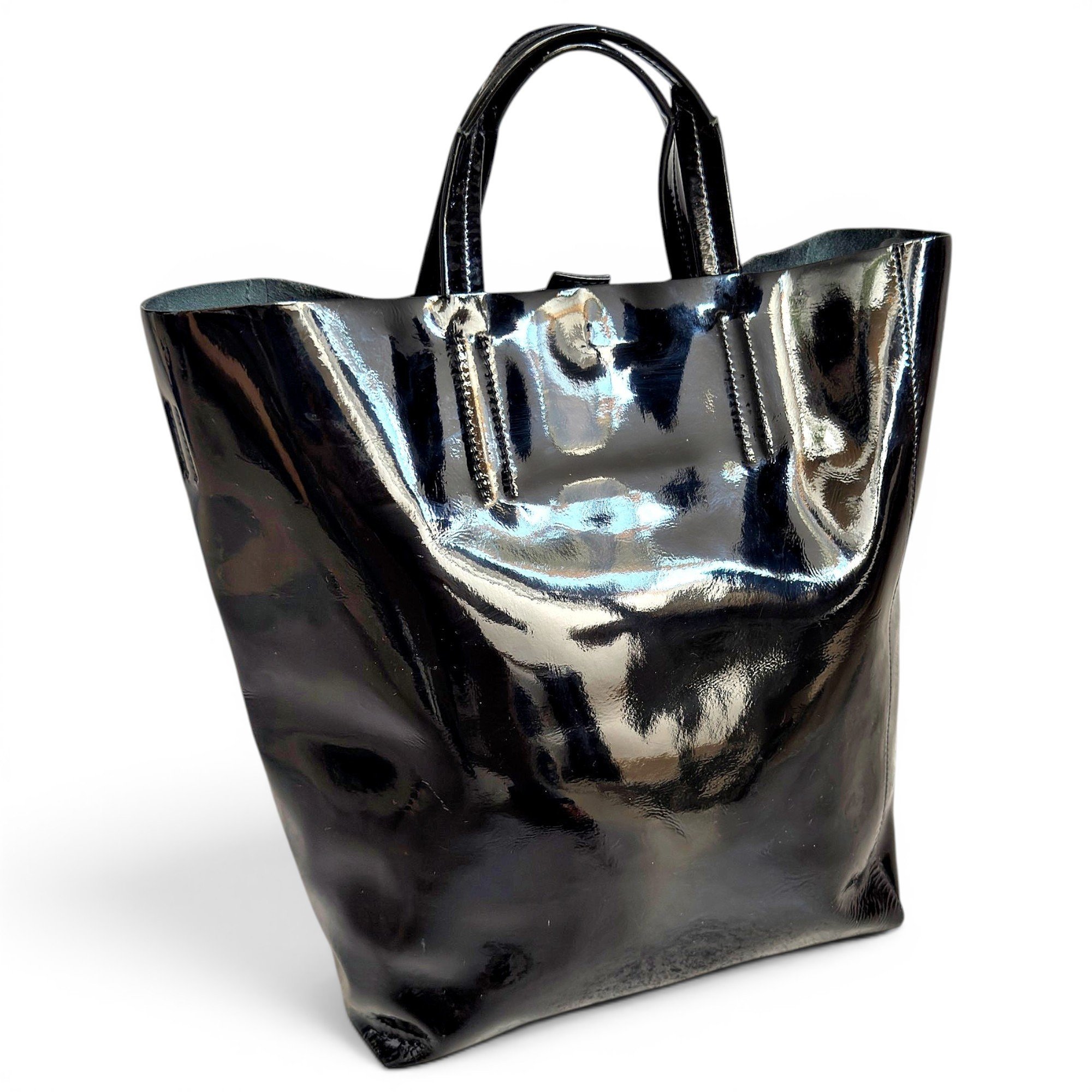 Acne Studios Patent leather tote