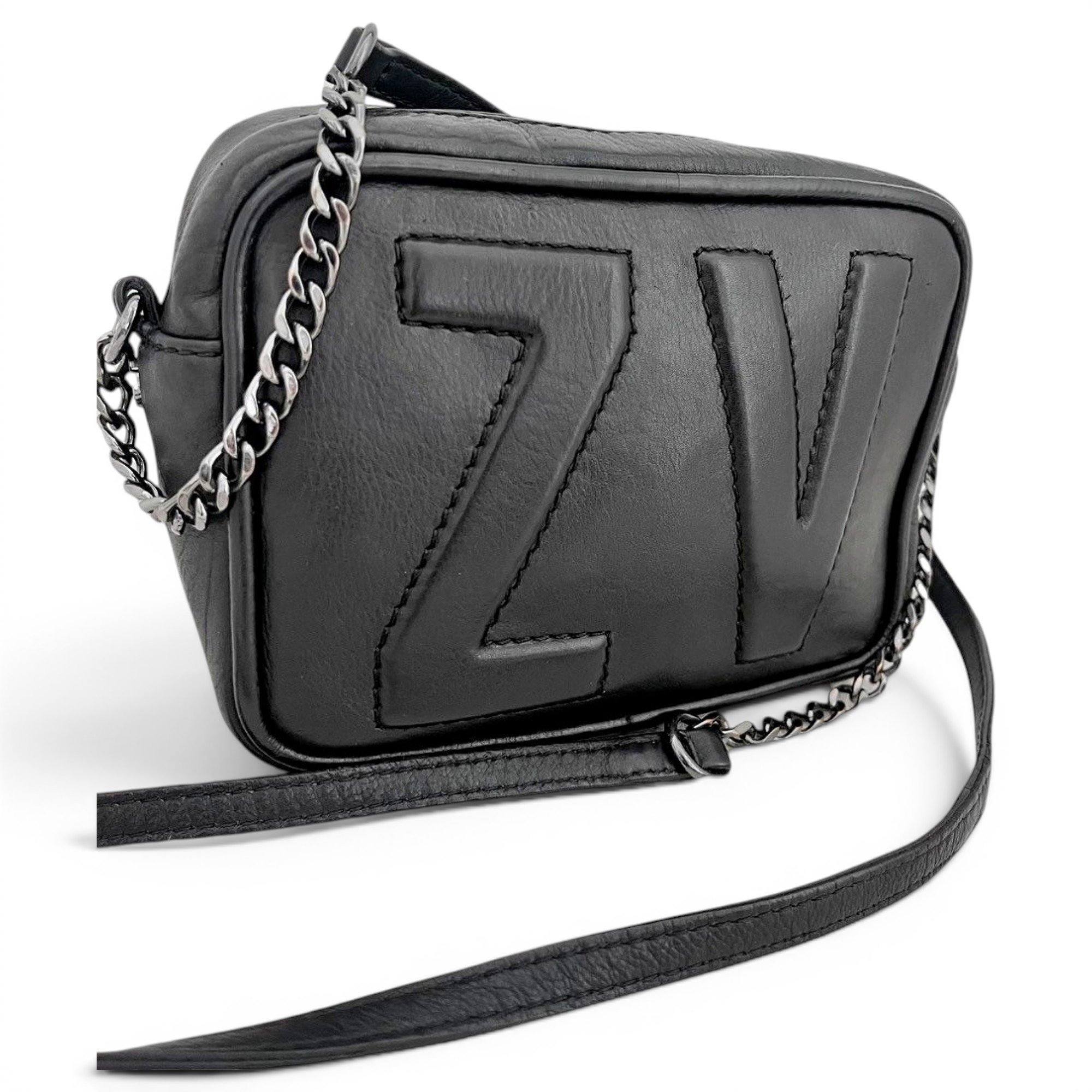 Rock leather crossbody bag