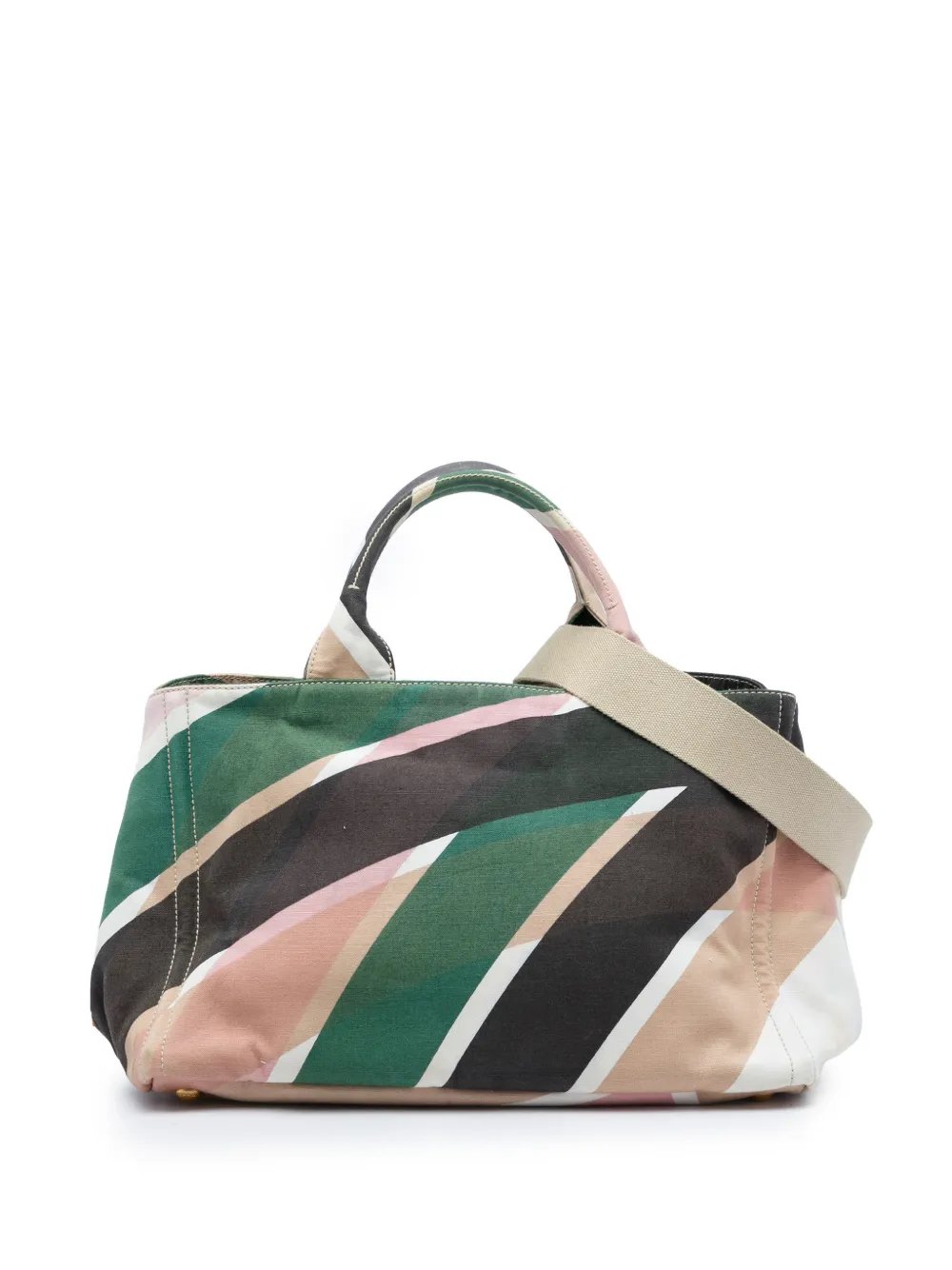 2013-2026 Multicolor Printed Canvas Canapa satchel