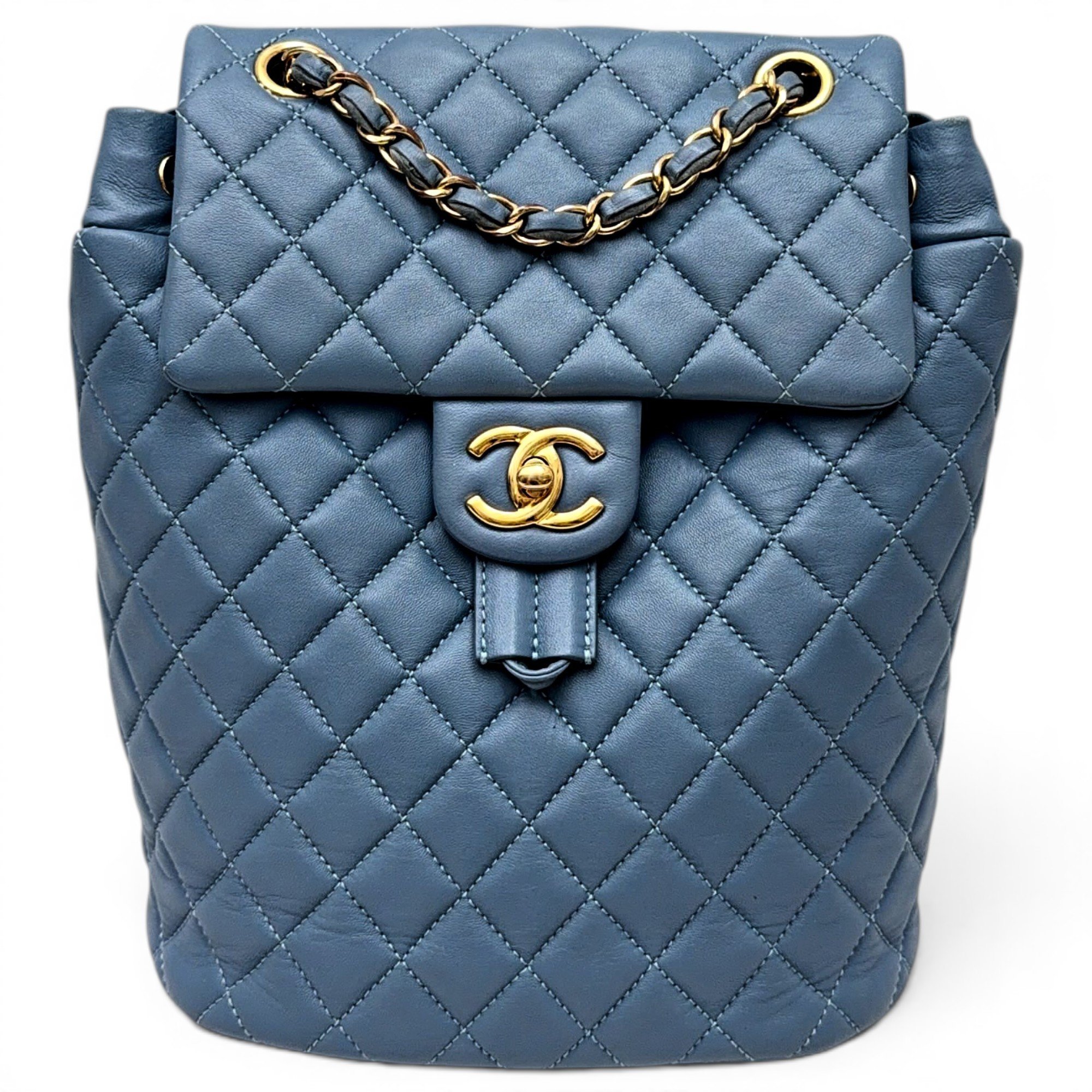 Leather backpack