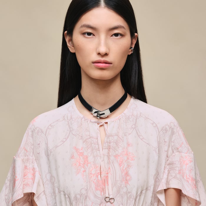 Rose Opaline "Aux Champs Remix" Ruffled Tulip Dress