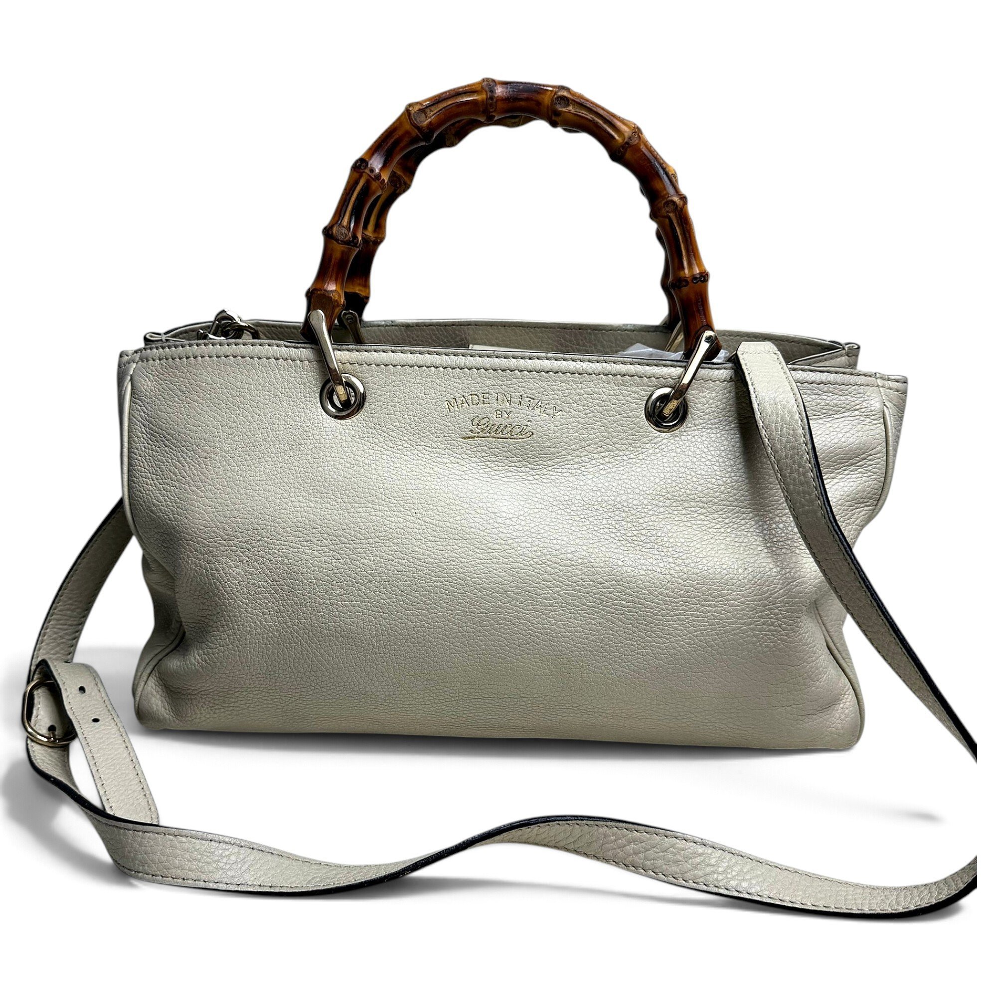 Bamboo Shopper leather tote
