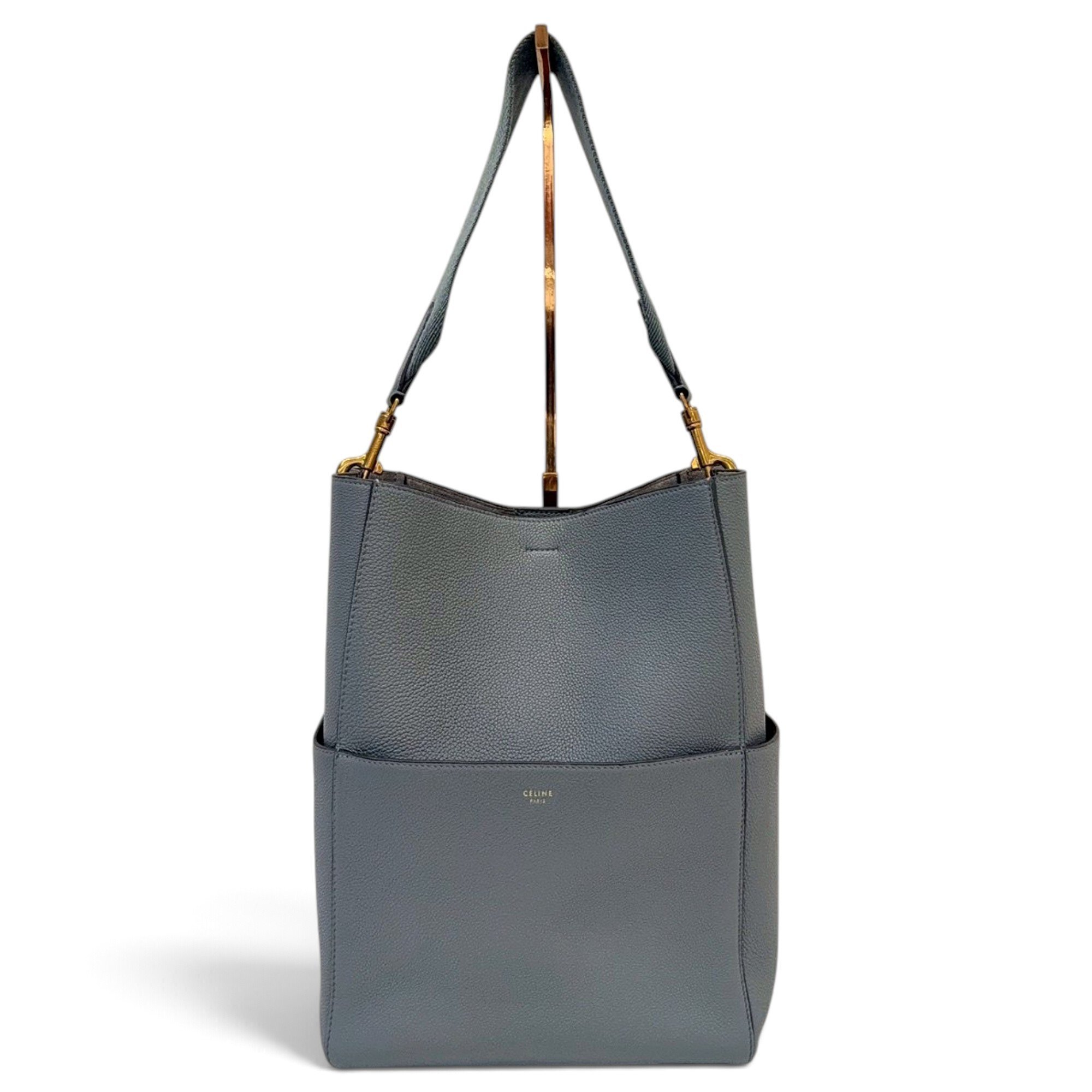 Seau Sangle leather handbag