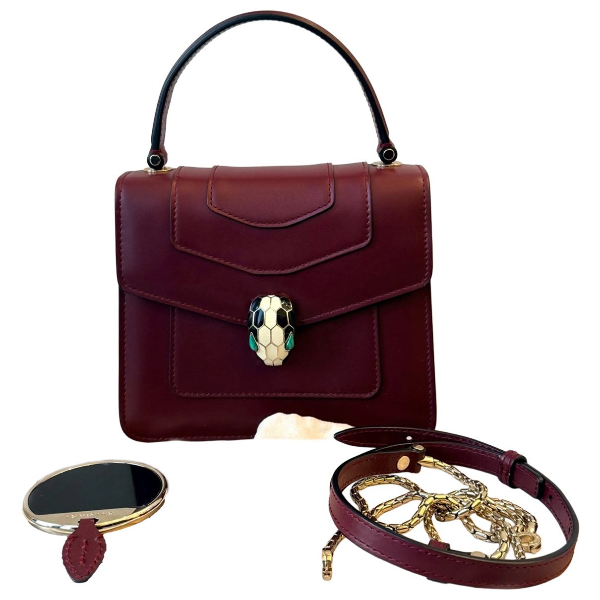 Serpenti leather crossbody bag