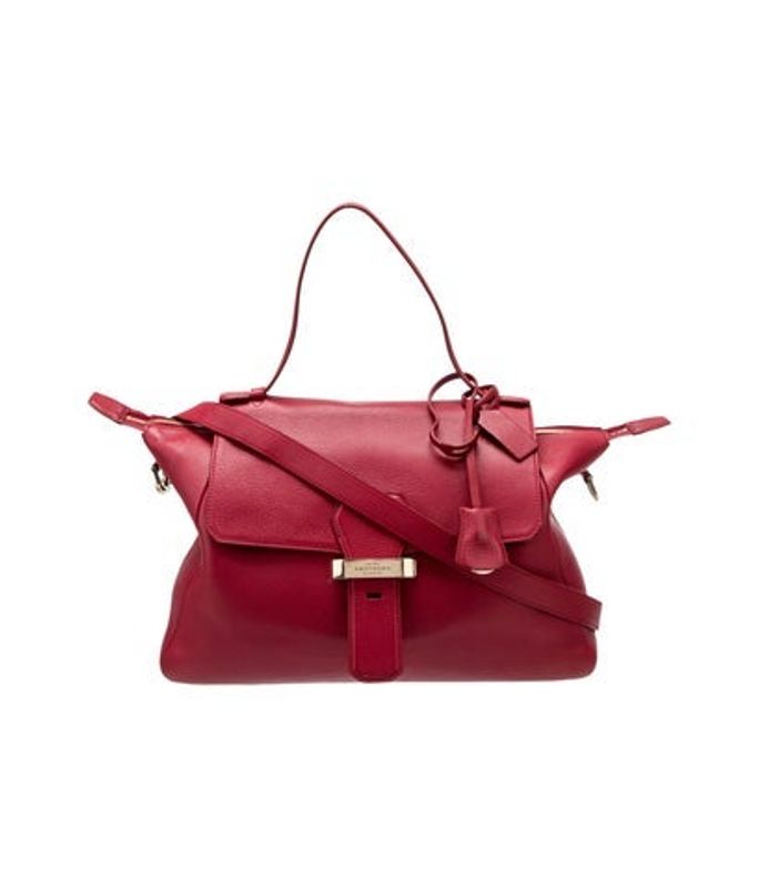 Smythson Leather Messenger Bag